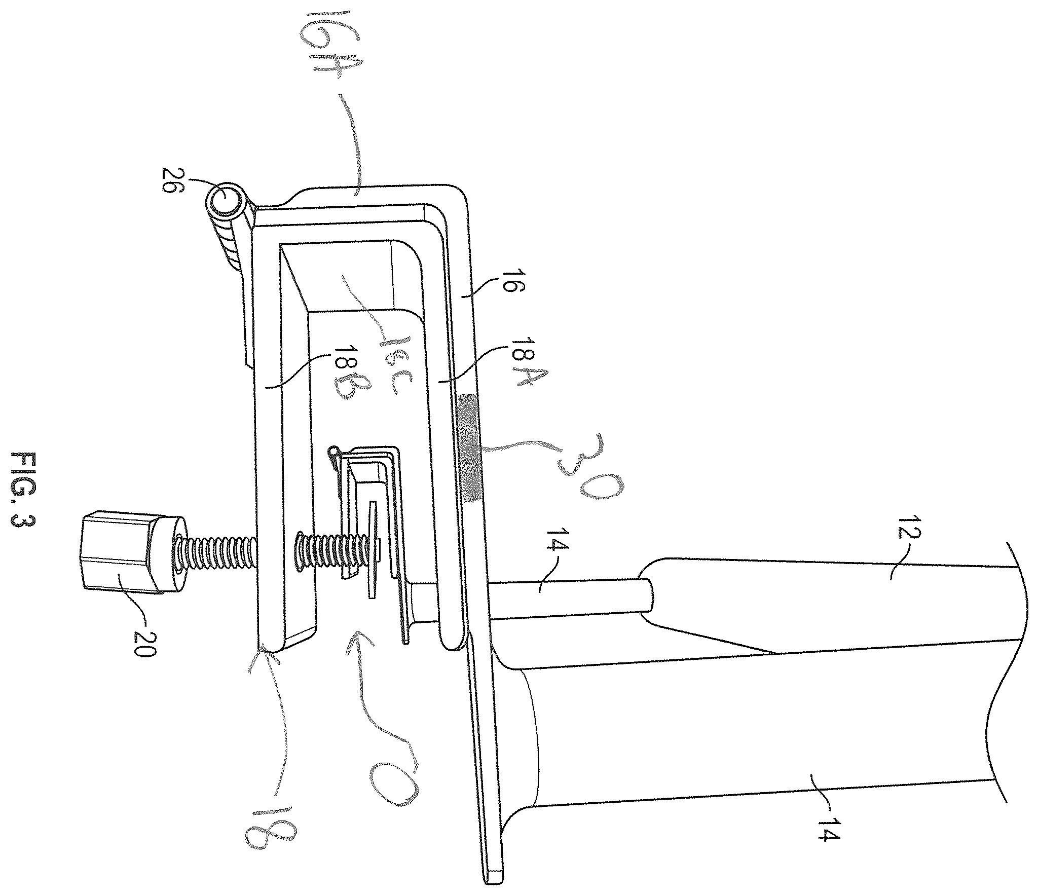 Patent US12480730 Figure 3 – Firearm shooting rest