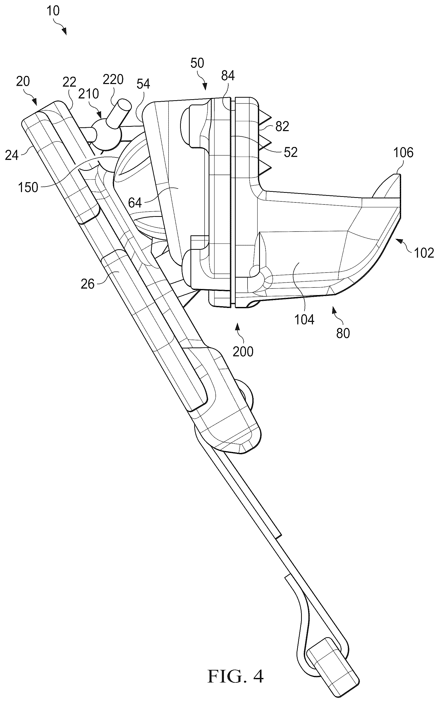 Patent US12480732 Figure 3 – Gun stock catch