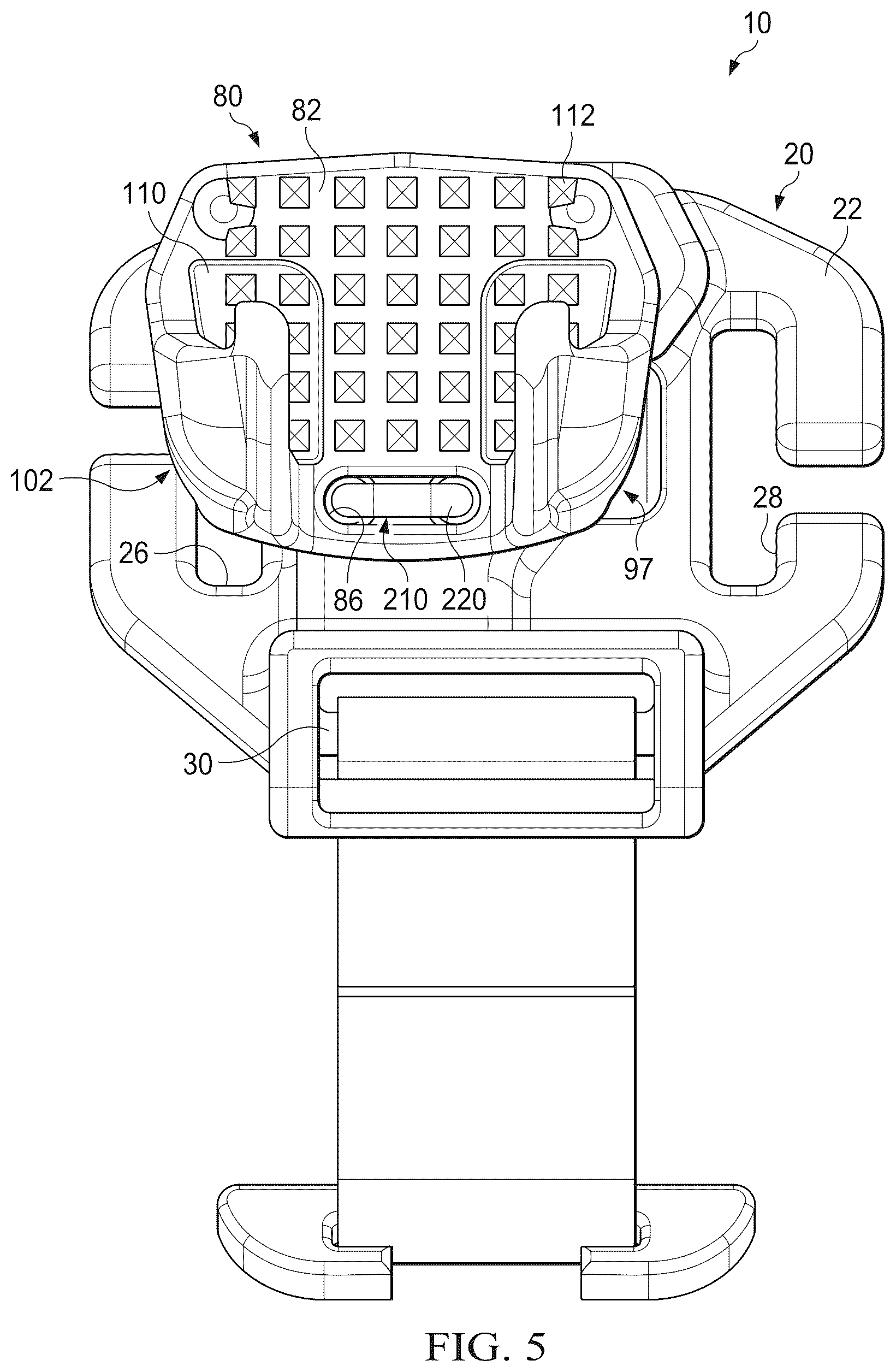 Patent US12480732 Figure 4 – Gun stock catch