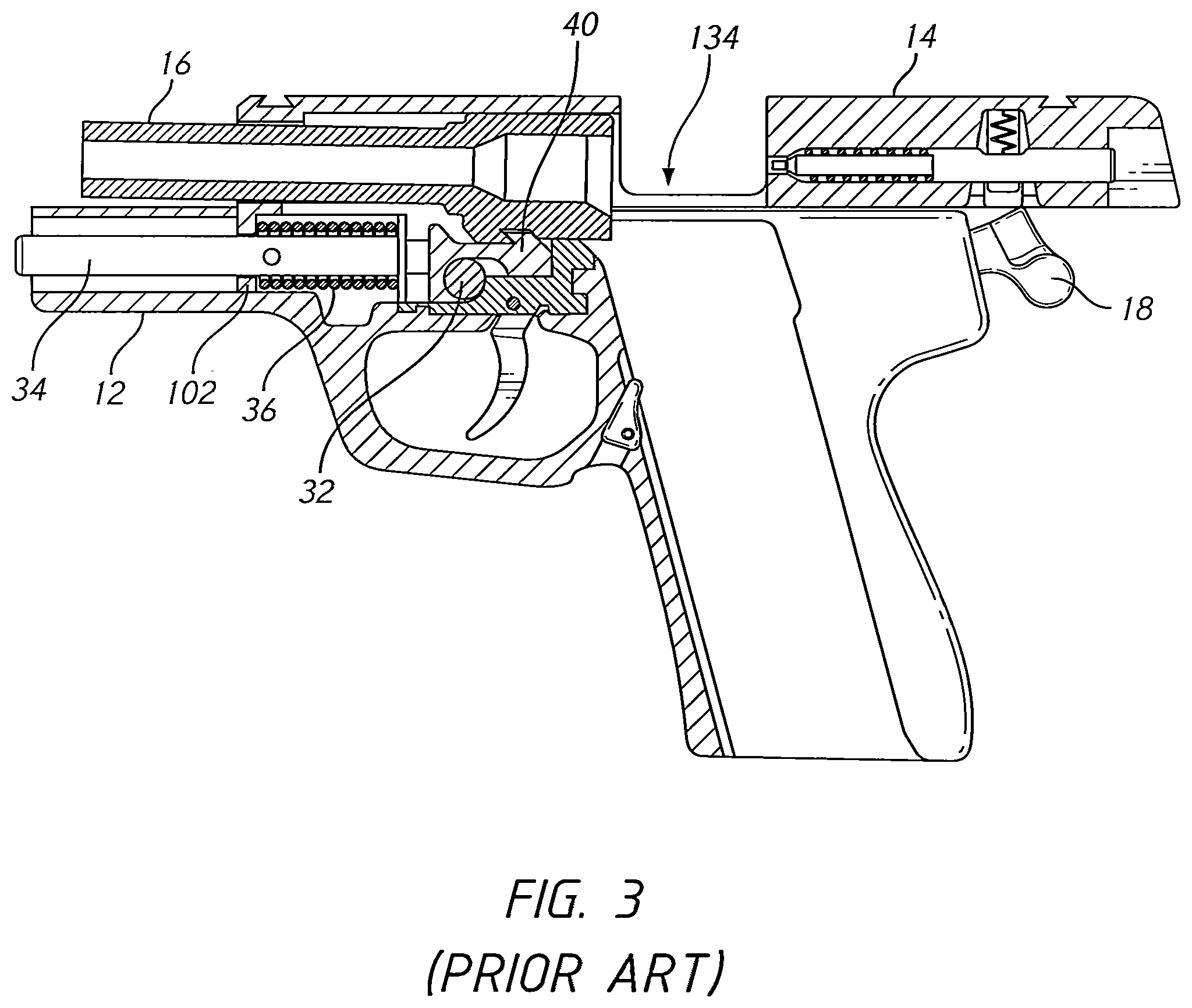 Patent US12480734 Figure 3 – Electrically-powered firearm training device