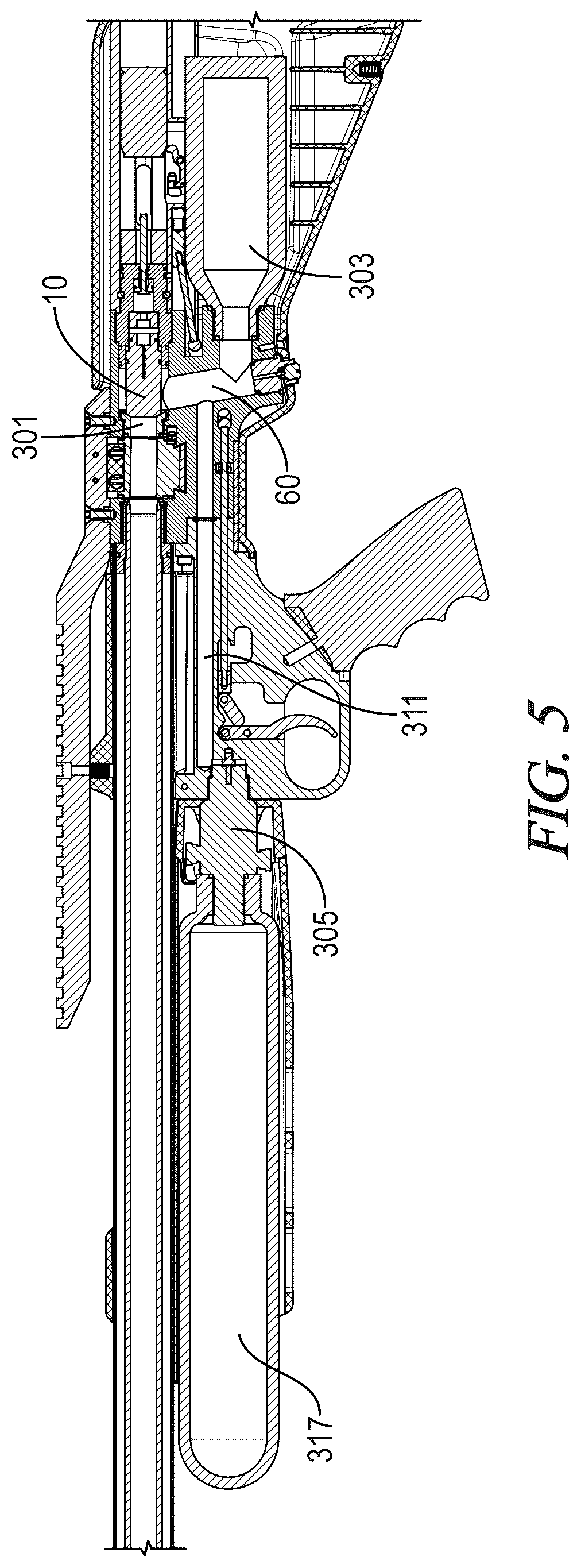 Patent US12480738 Figure 5 – Valve system for air gun