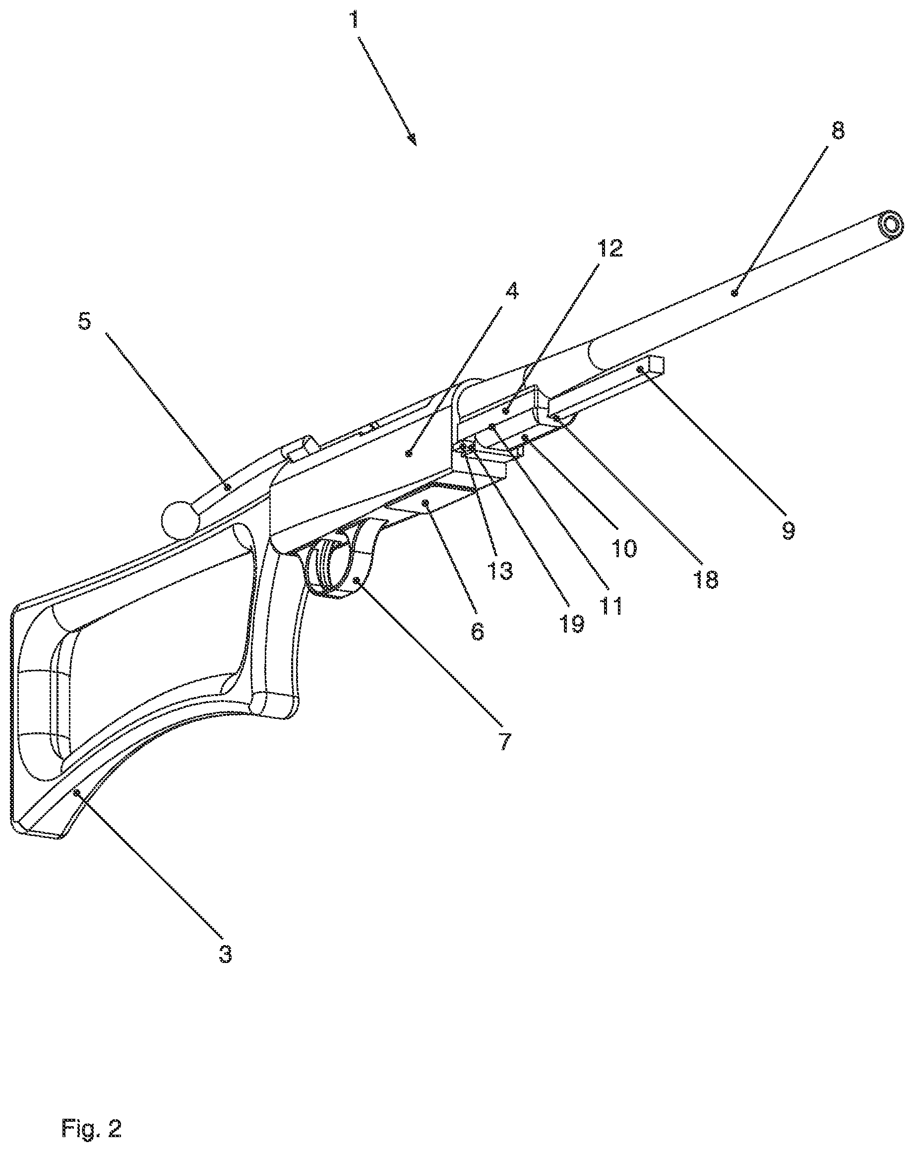 Patent US12480739 Figure 2 – Repeating firearm