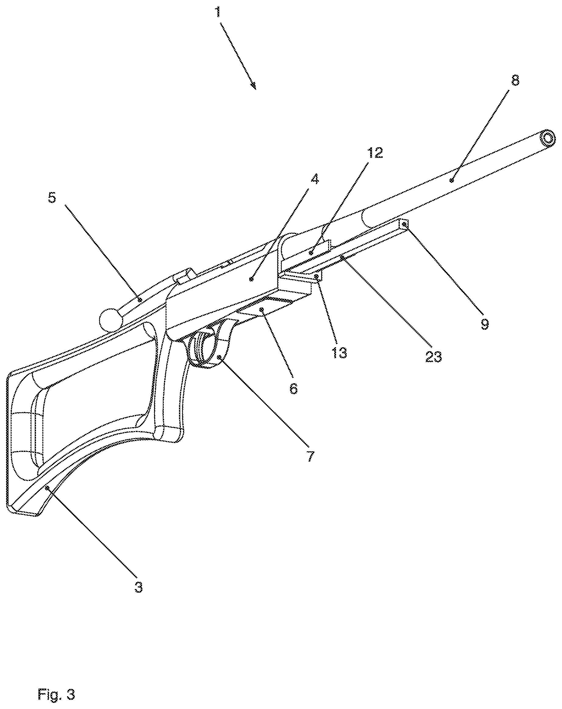 Patent US12480739 Figure 3 – Repeating firearm