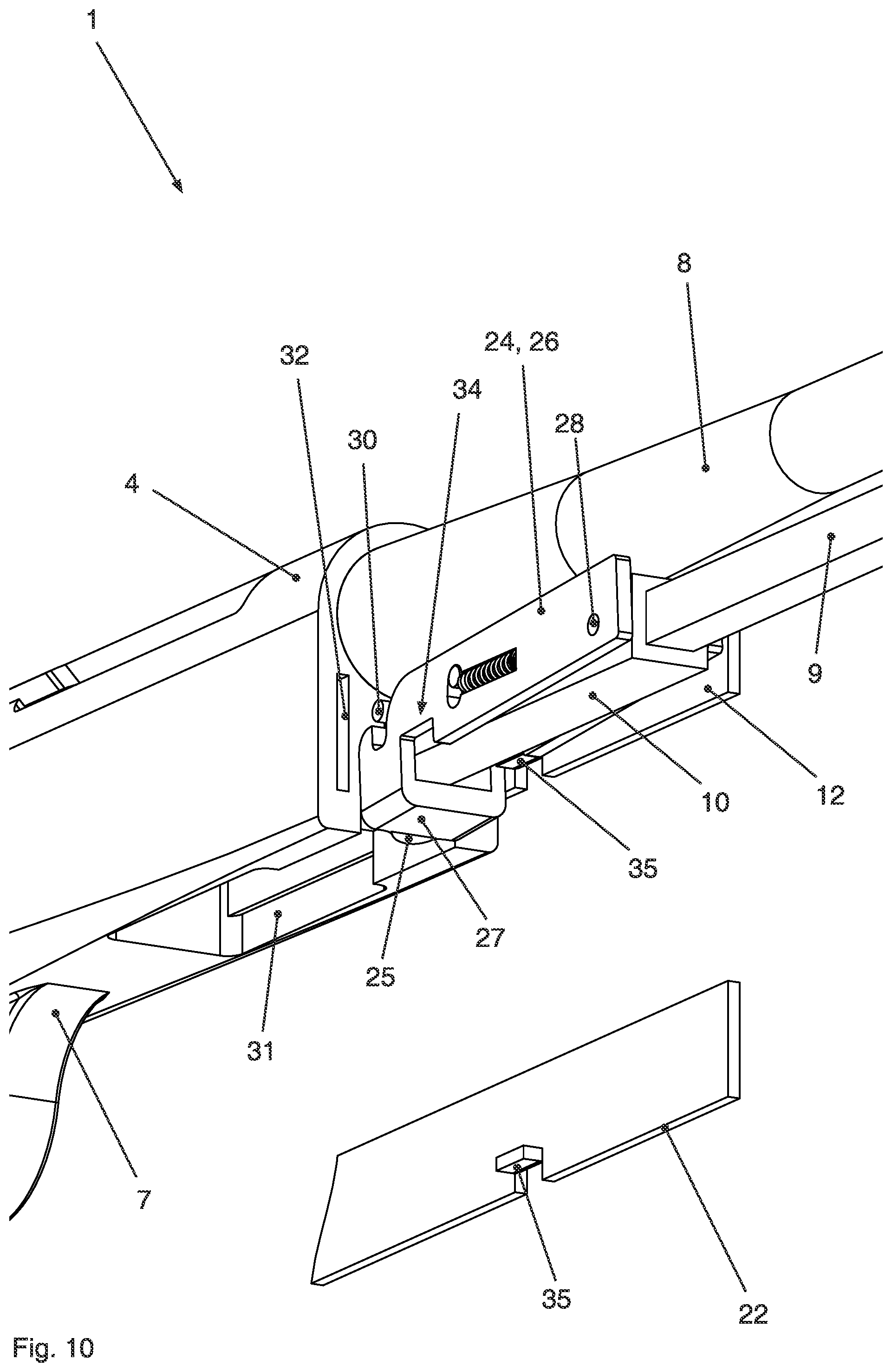 Patent US12480739 Figure 10 – Repeating firearm