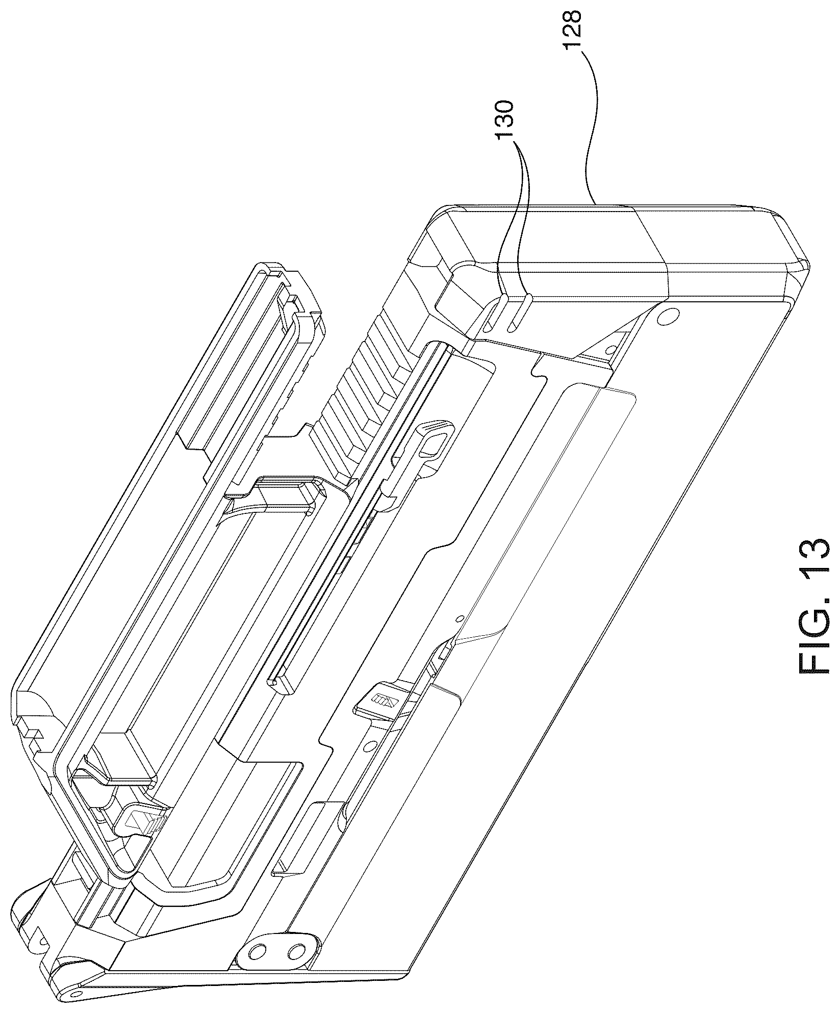 Patent US12480740 Figure 13 – Two-part folding trigger for a folding firearm
