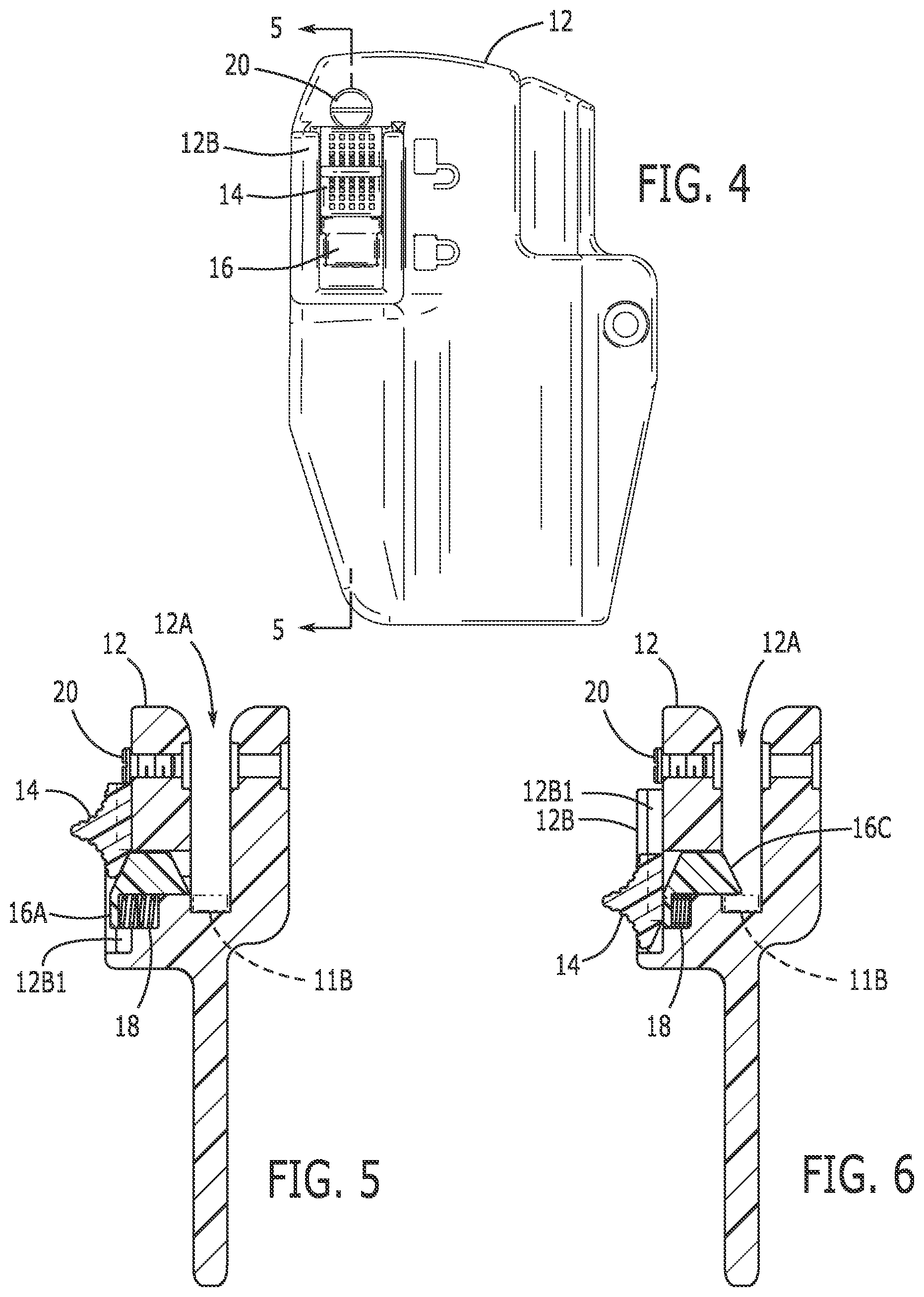 Patent US12480741 Figure 3 – Toggle locking mechanism for a firearm holster