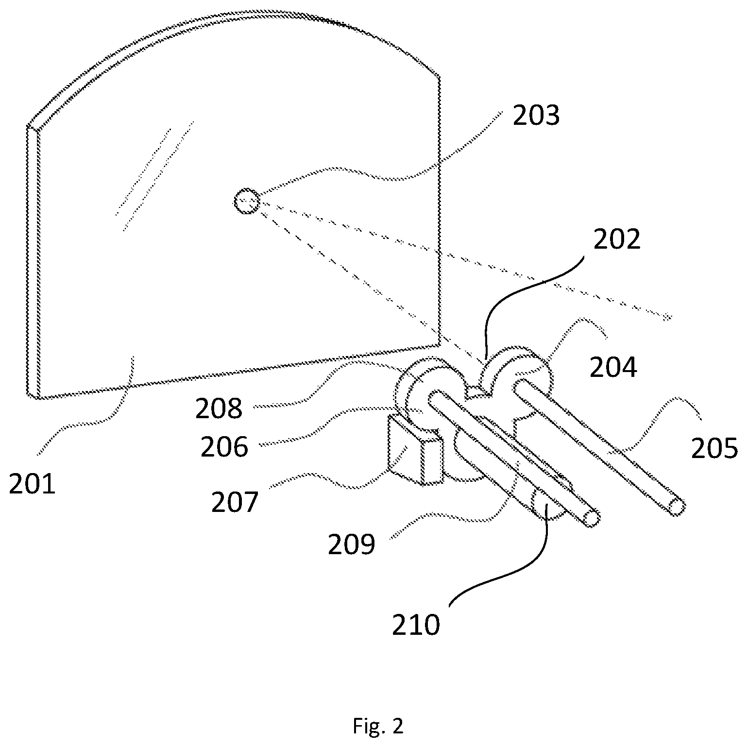 Patent US12480742 Figure 2 – Dual illumination optical sight