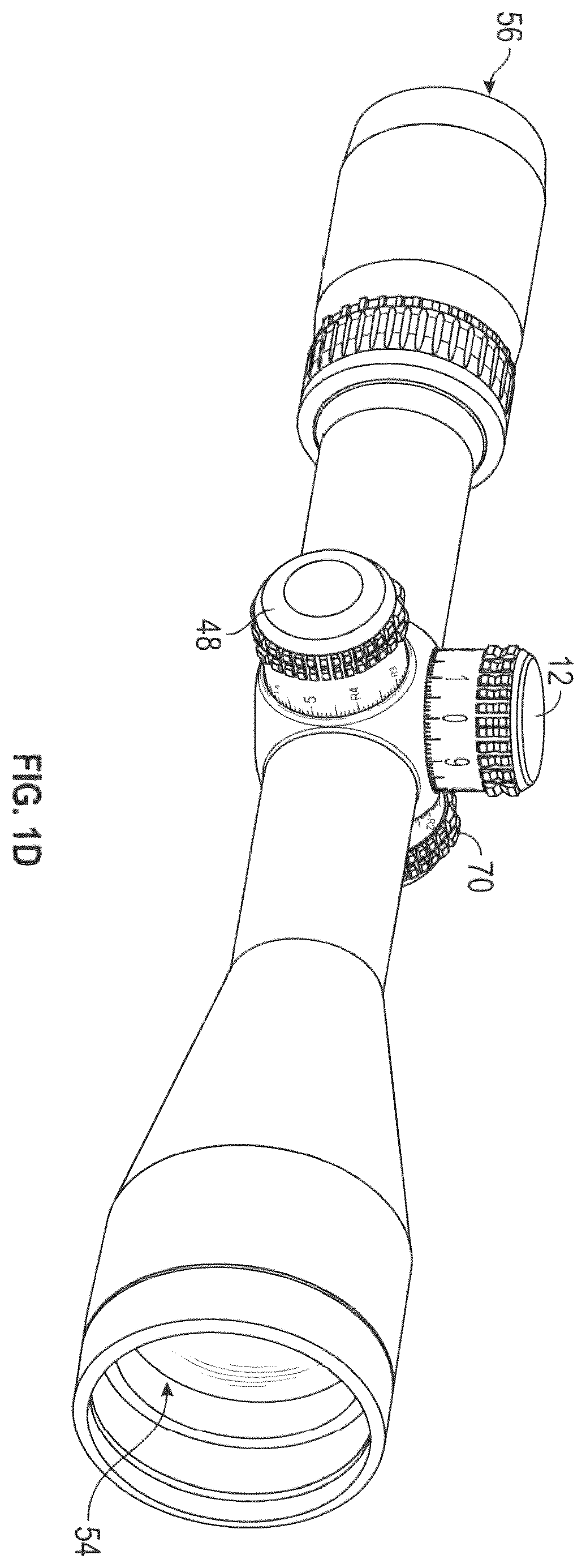 Patent US12480743 Figure 3 – Viewing optic with an enabler interface