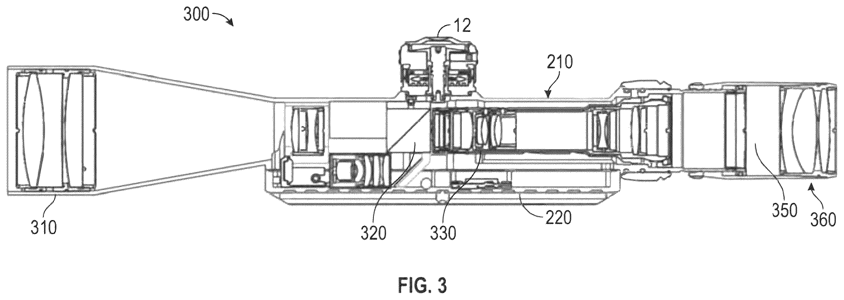 Patent US12480743 Figure 6 – Viewing optic with an enabler interface