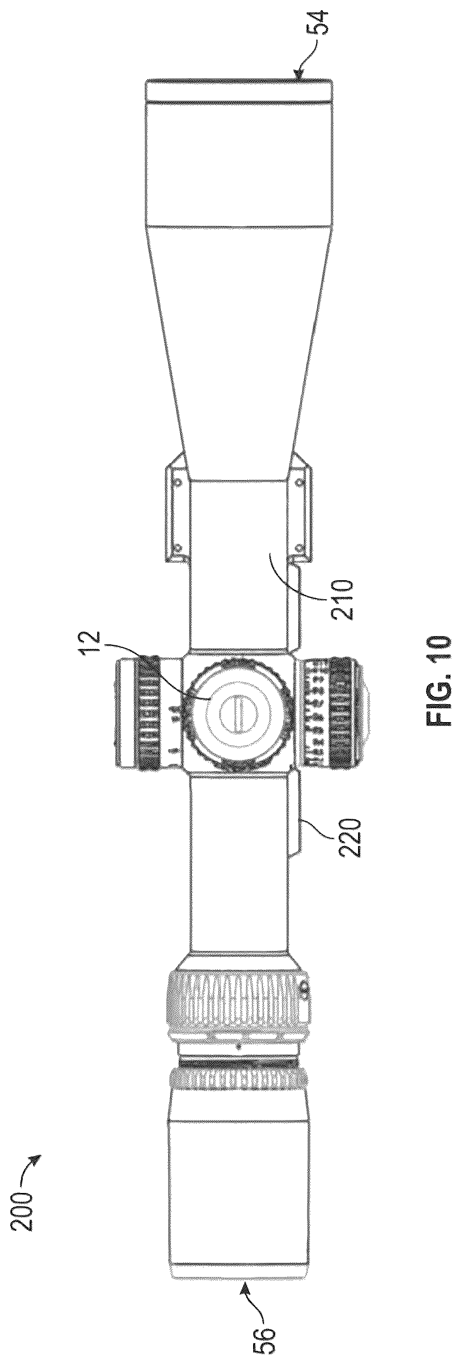 Patent US12480743 Figure 14 – Viewing optic with an enabler interface