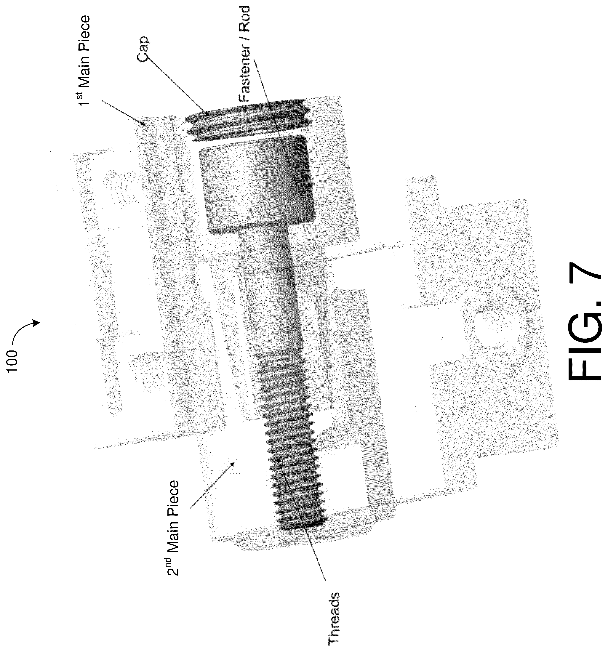 Patent US12480744 Figure 7 – Firearm rotation mount for optics and accessories
