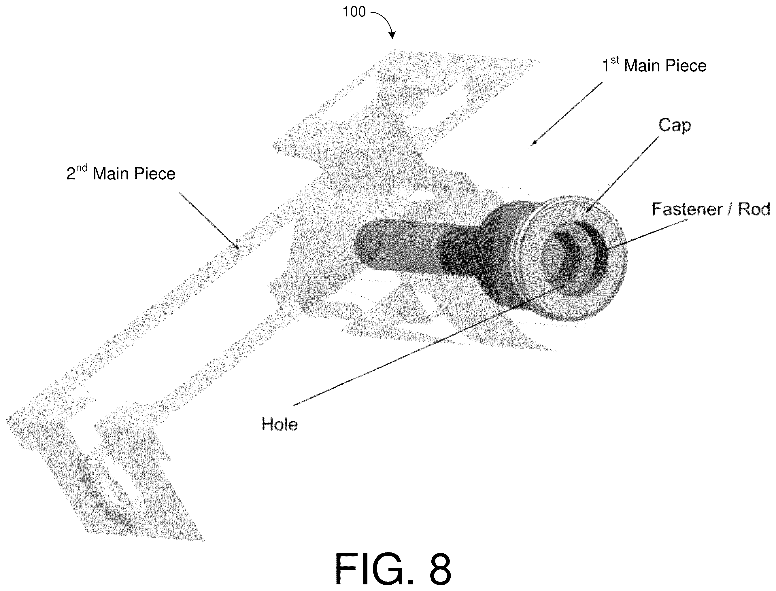 Patent US12480744 Figure 8 – Firearm rotation mount for optics and accessories
