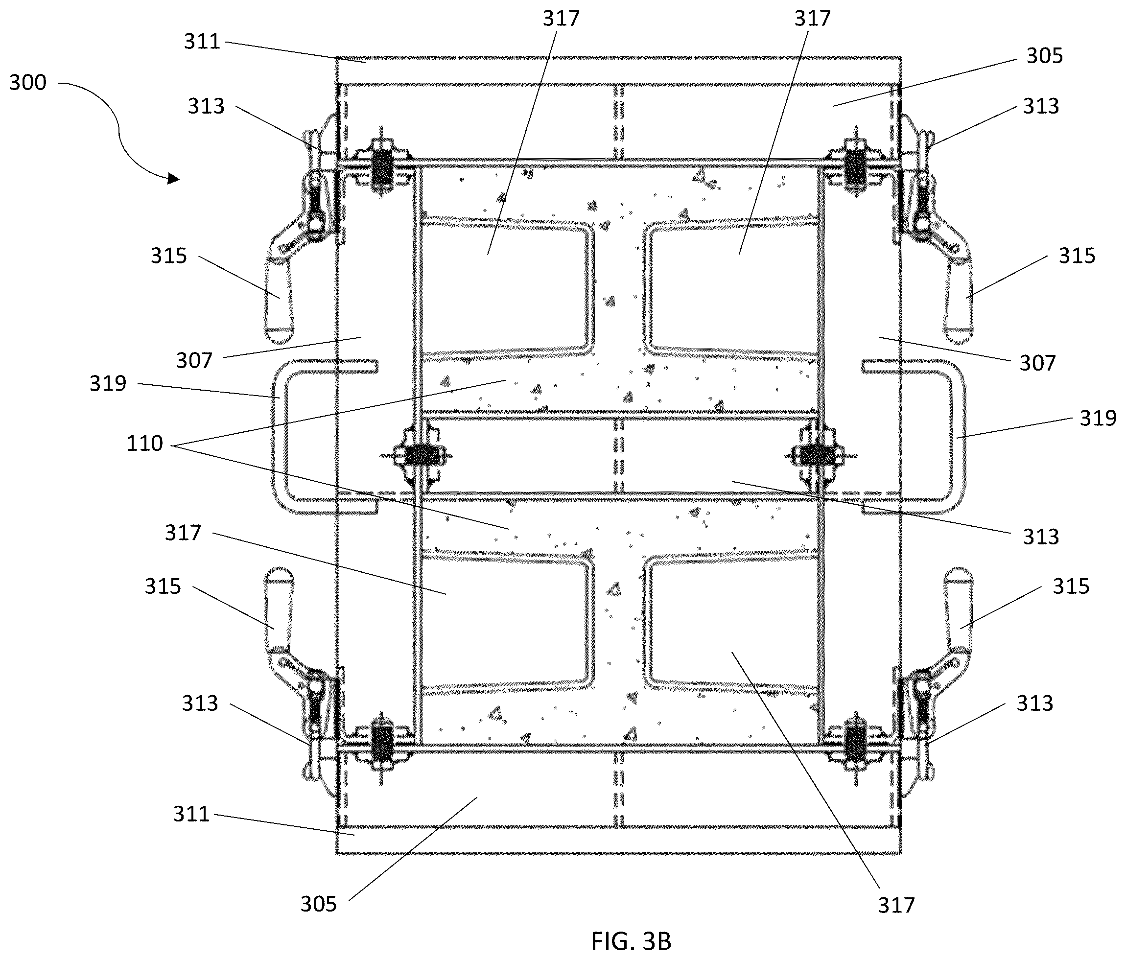 Patent US12480746 Figure 5 – Barrier for absorbing very high power bullets and uses thereof