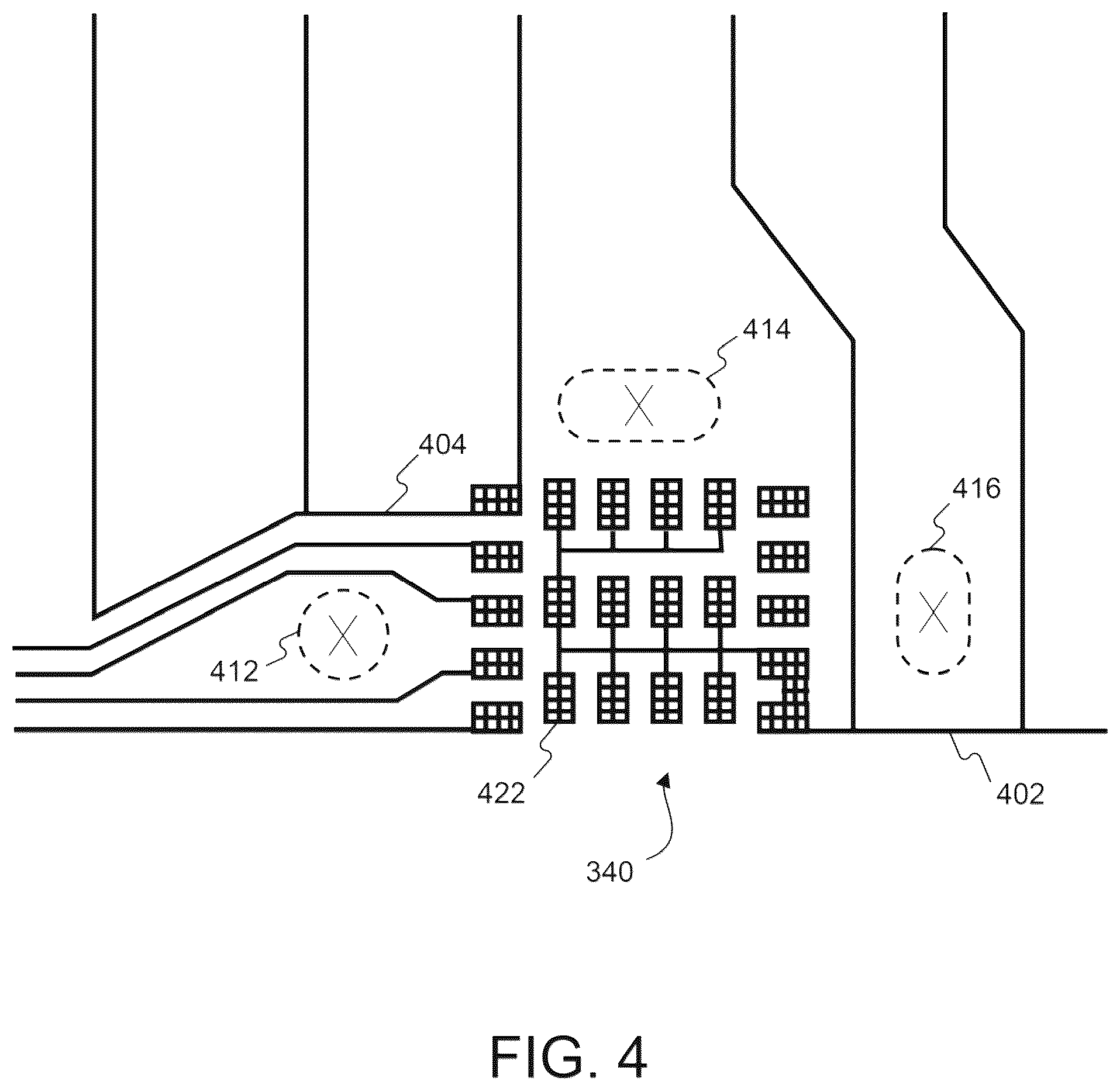Patent US12480747 Figure 4 – Circuitry to detect difference between lead line and target hits
