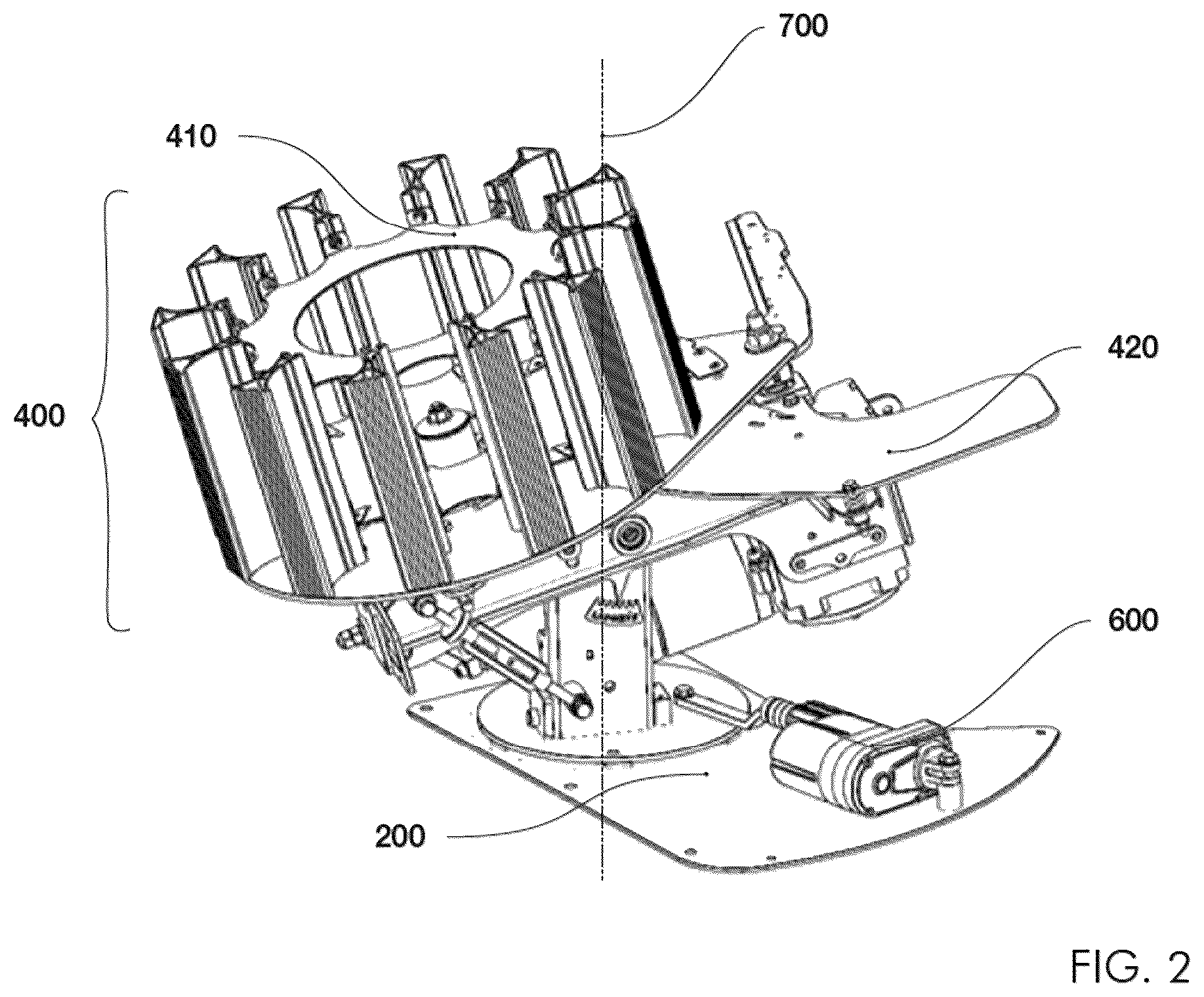 Patent US12480749 Figure 2 – Target throwing machine
