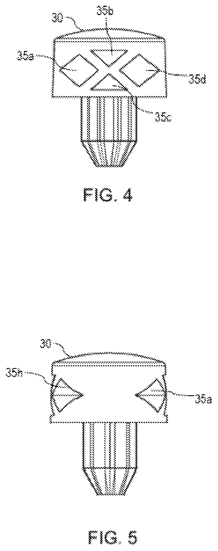 Patent US12480750 Figure 4 – Foam dart having a safety cap with polygonal apertures