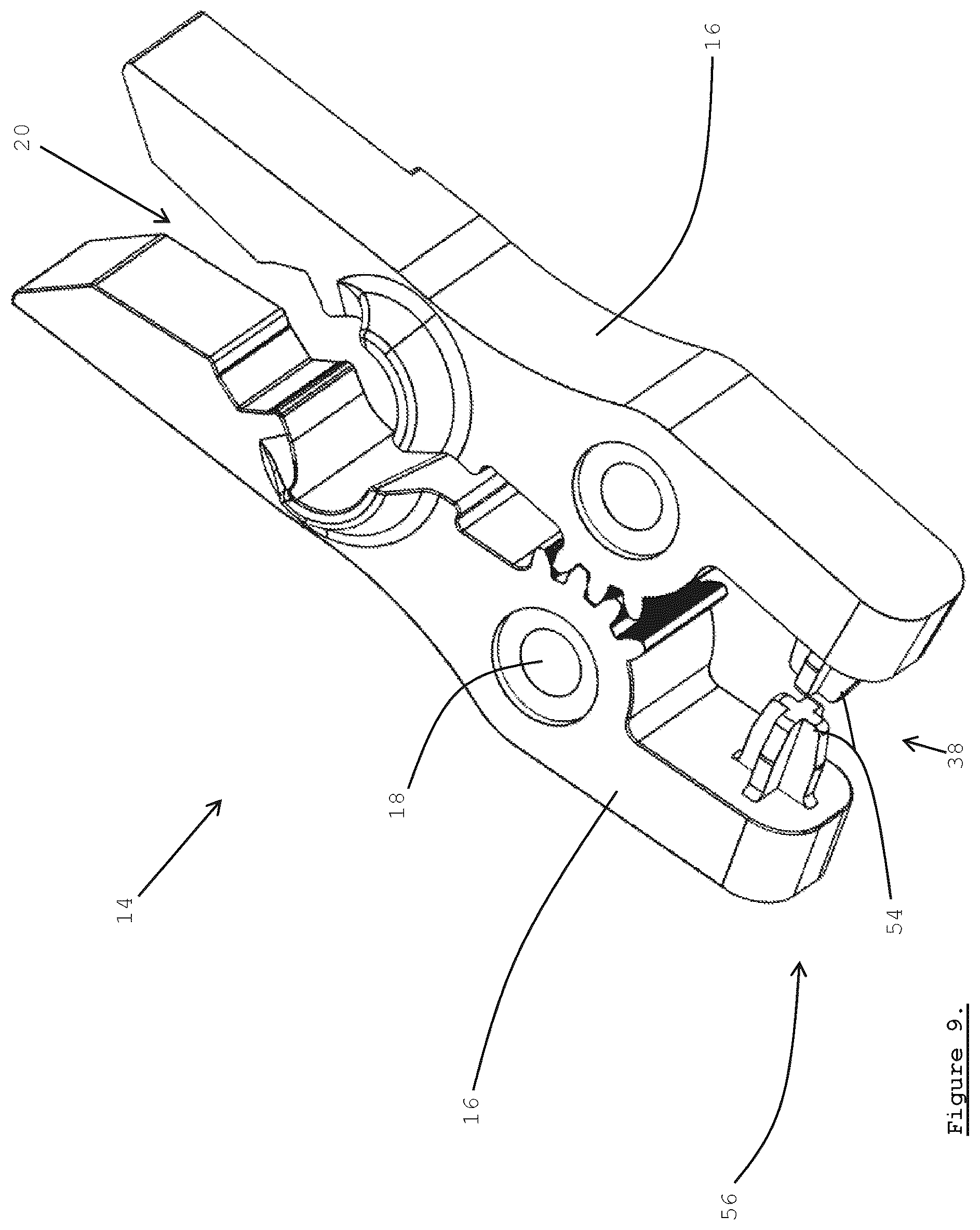 Patent US12480751 Figure 9 – Ammunition decapping apparatus