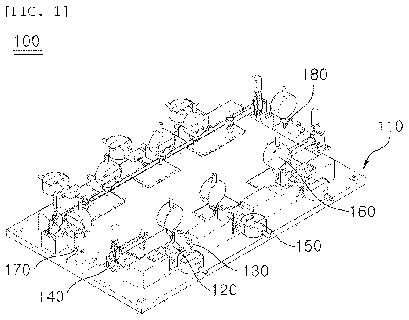Patent US12480754 Figure 1 – Inspection device for cooling plate