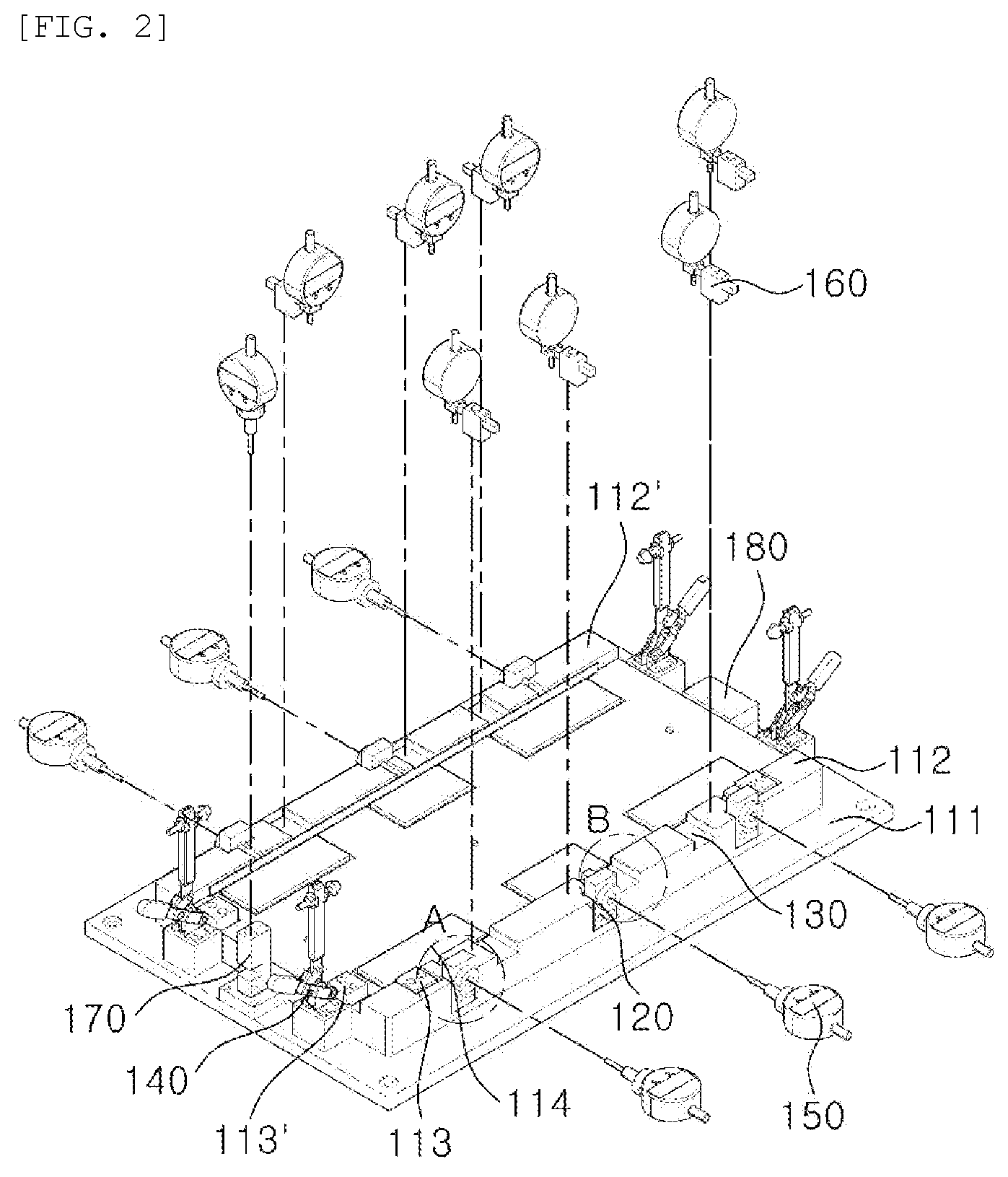 Patent US12480754 Figure 2 – Inspection device for cooling plate