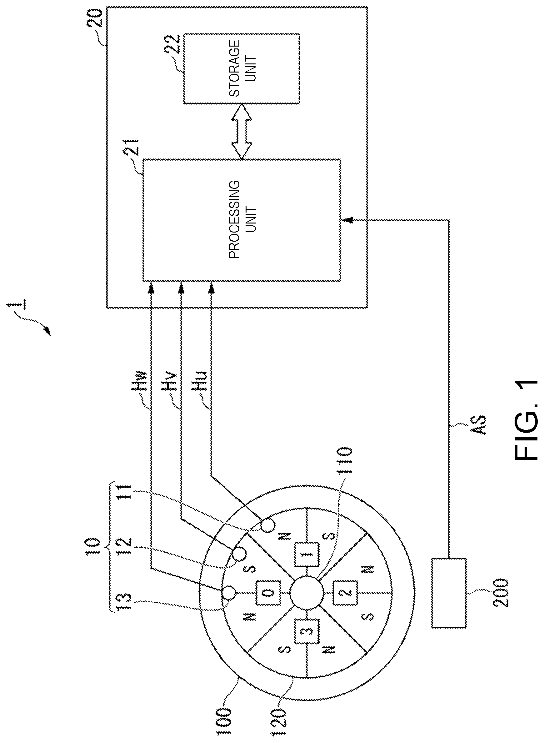 Patent US12480755 Figure 1 – Angle detection method and angle detection device