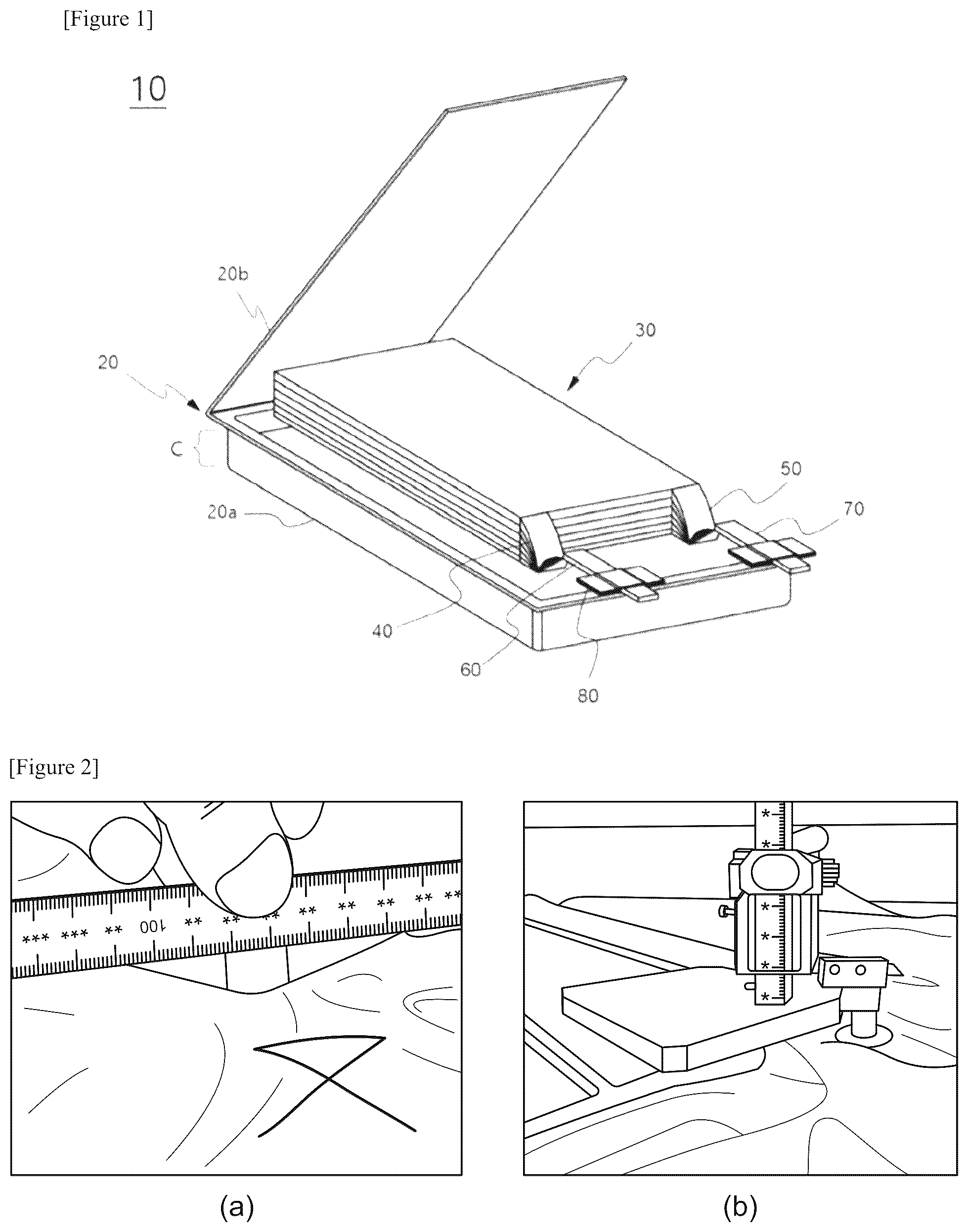 Patent US12480758 Figure 1 – Method and device for measuring height of pouch cup portion accommodating electrode assembly