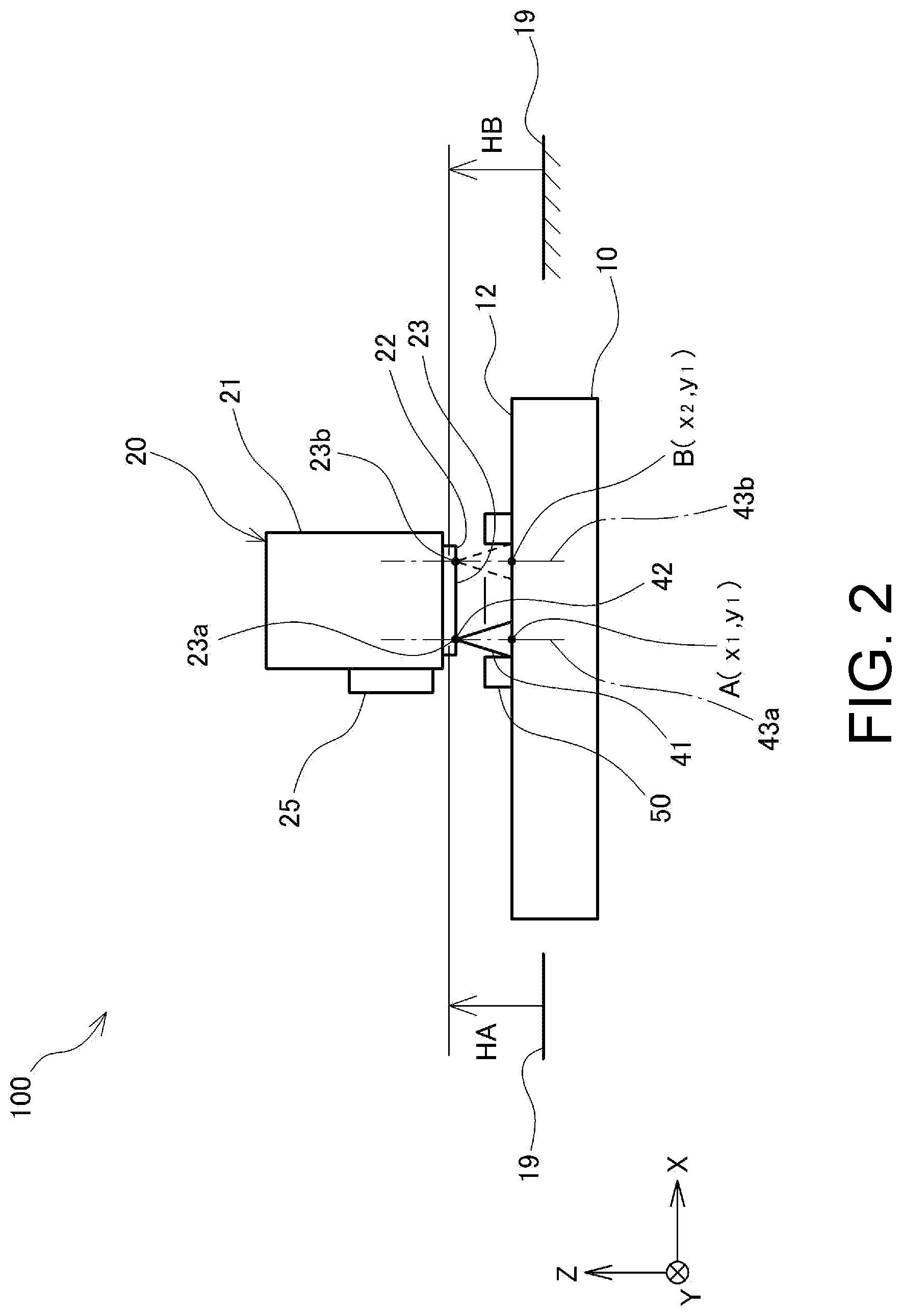 Patent US12480762 Figure 2 – Mounting device, and method for detecting degree of parallelism of mounting device