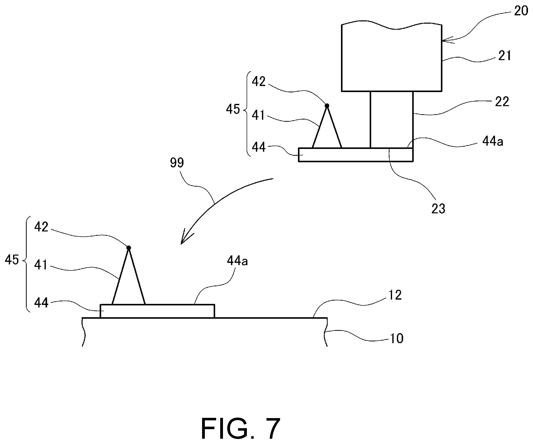 Patent US12480762 Figure 7 – Mounting device, and method for detecting degree of parallelism of mounting device