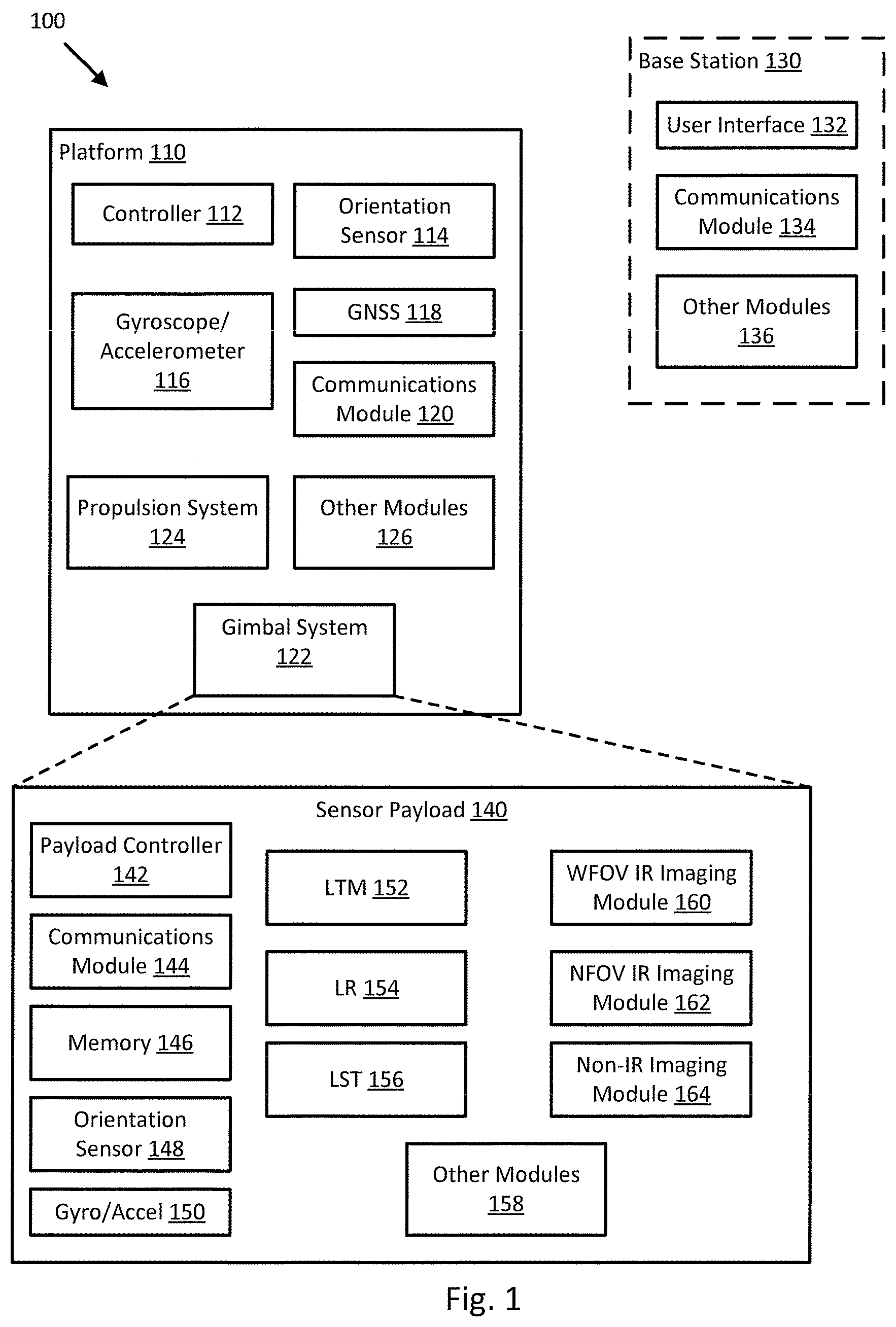Patent US12480763 Figure 1 – Lightweight laser designator systems and methods