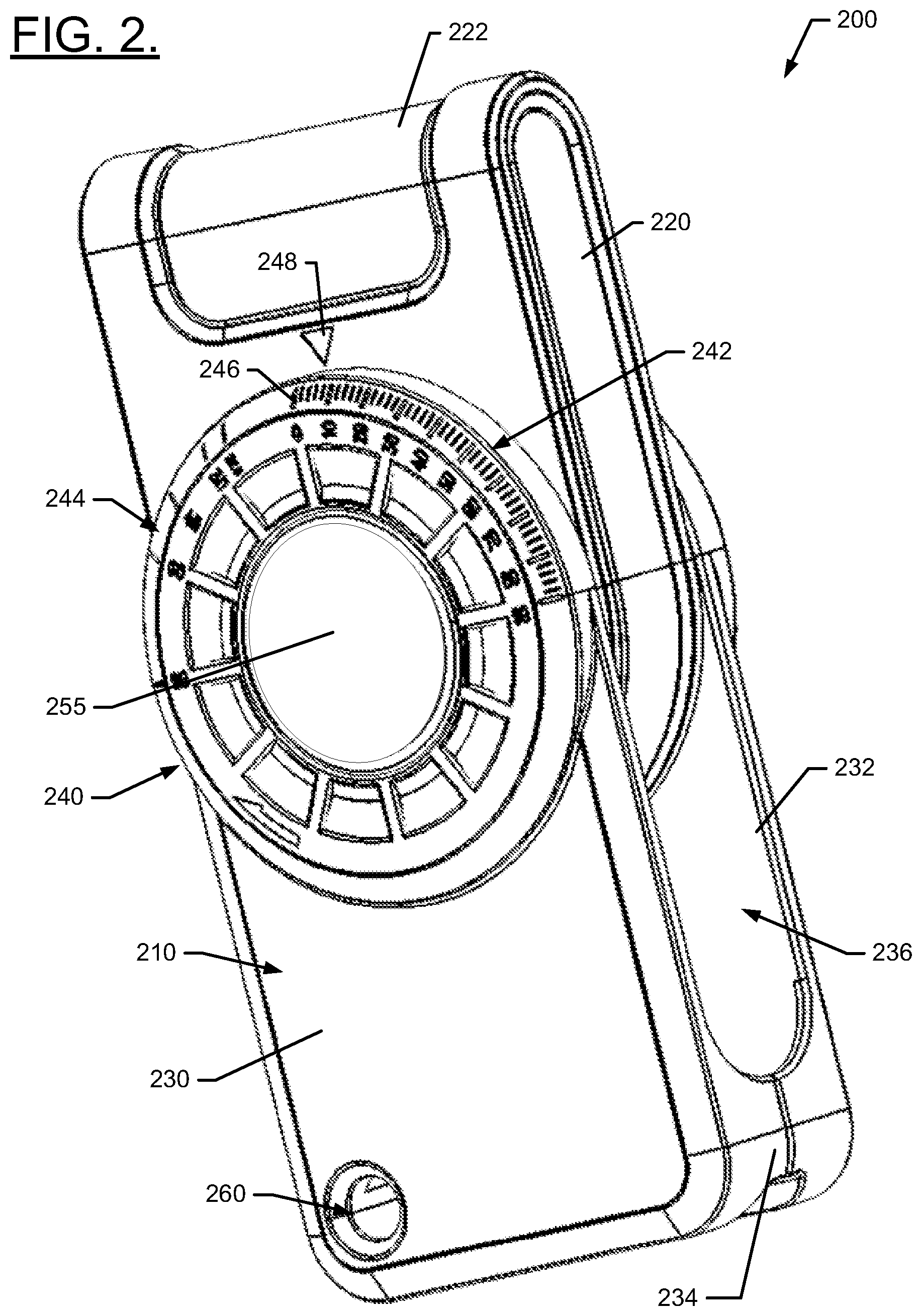 Patent US12480764 Figure 2 – Adjustable angle pocket level
