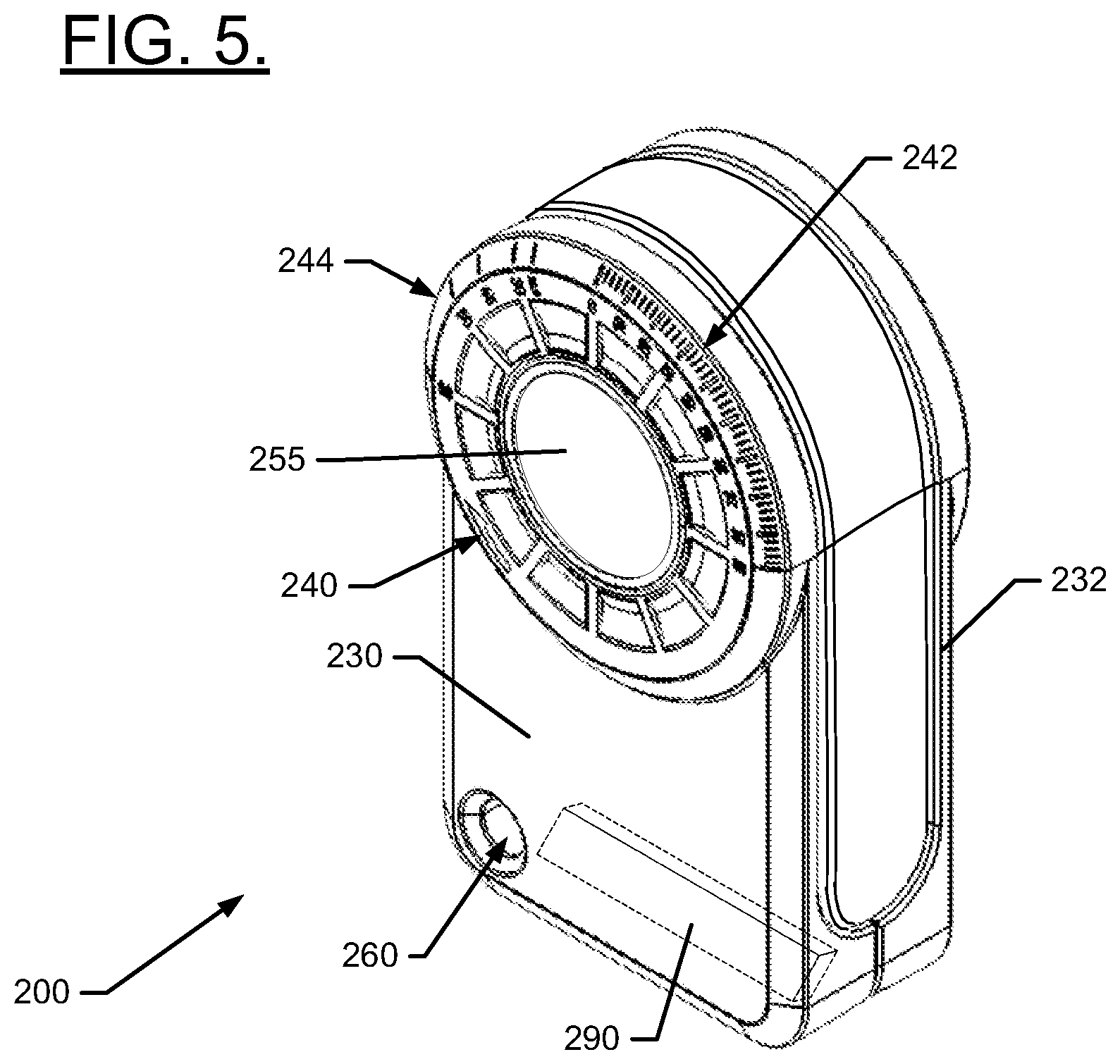 Patent US12480764 Figure 5 – Adjustable angle pocket level