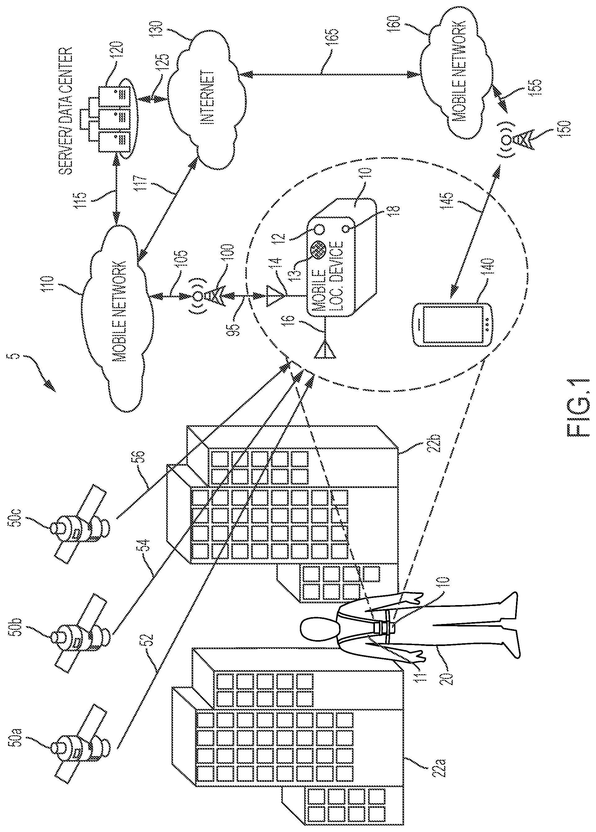 Patent US12480767 Figure 1 – System and method for high accuracy pedestrian location determination and pedestrian navigation