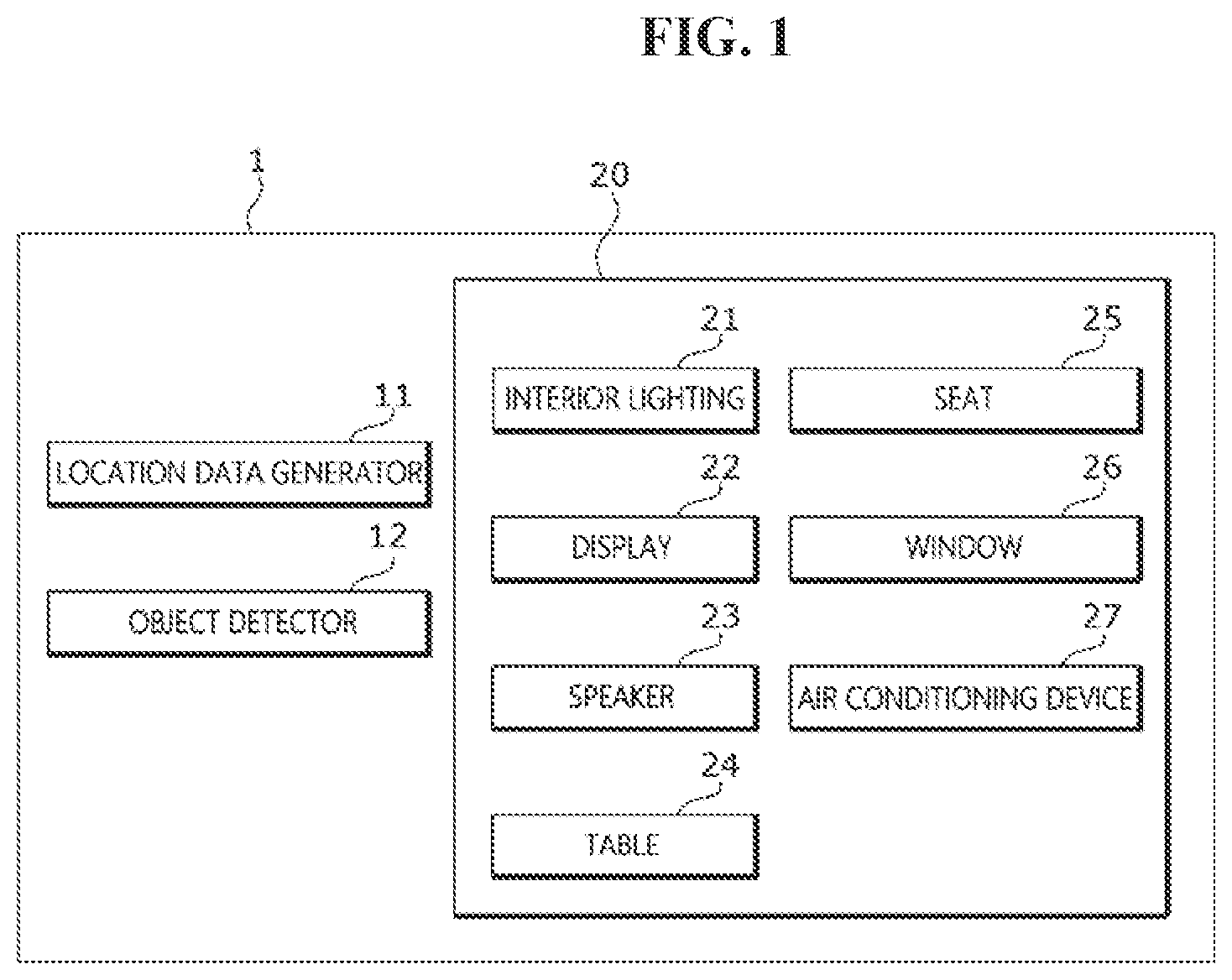 Patent US12480775 Figure 1 – Vehicle control device and vehicle service provision system
