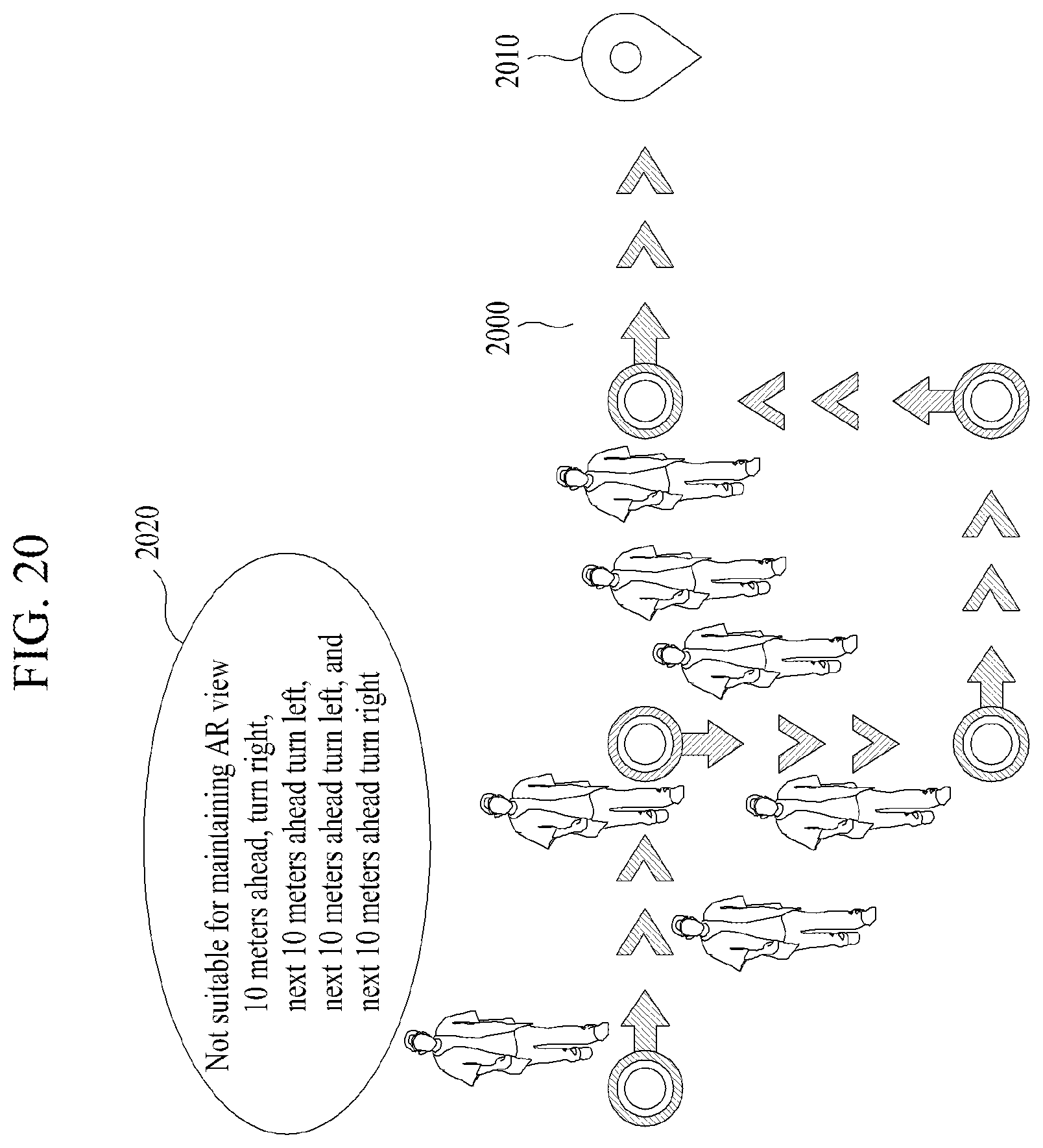 Patent US12480776 Figure 20 – Route guidance method and device using augmented reality view