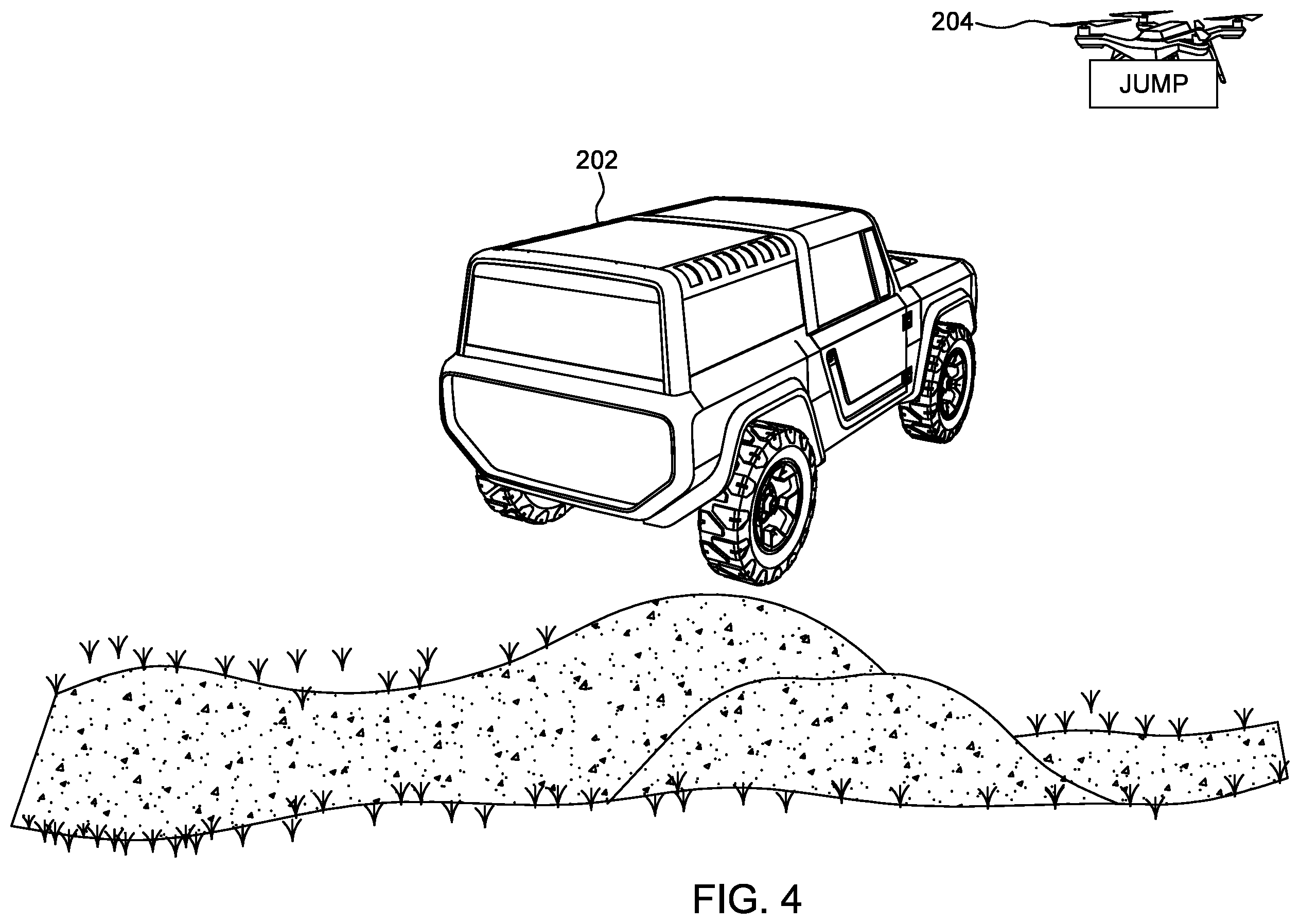 Patent US12480779 Figure 4 – Unmanned aerial vehicle for course marking