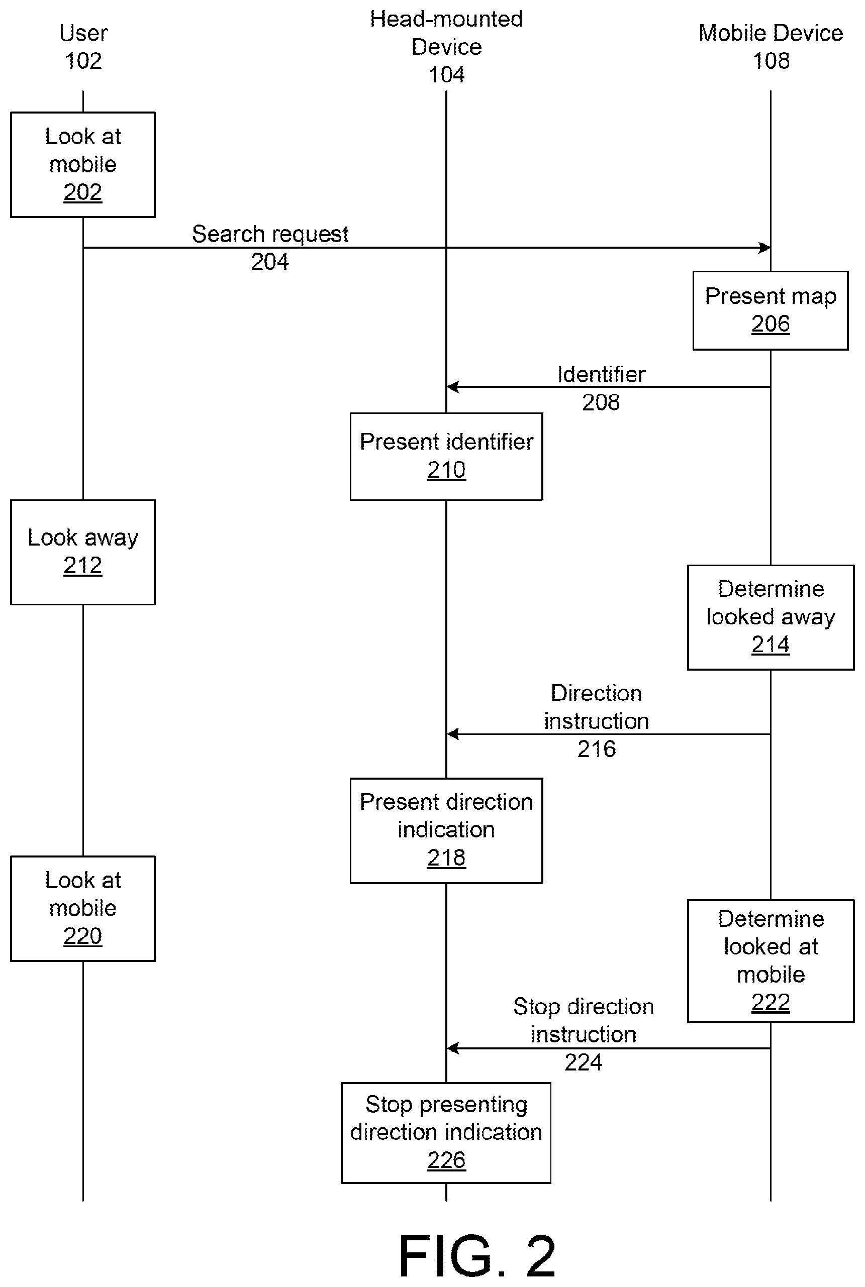 Patent US12480780 Figure 6 – Navigating with mobile device and head-worn device
