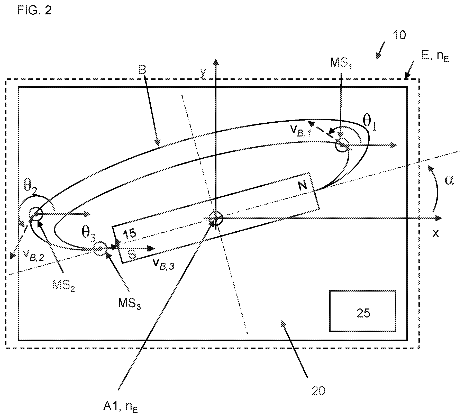 Patent US12480785 Figure 3 – Device and method for determining an encoder magnet rotation angle