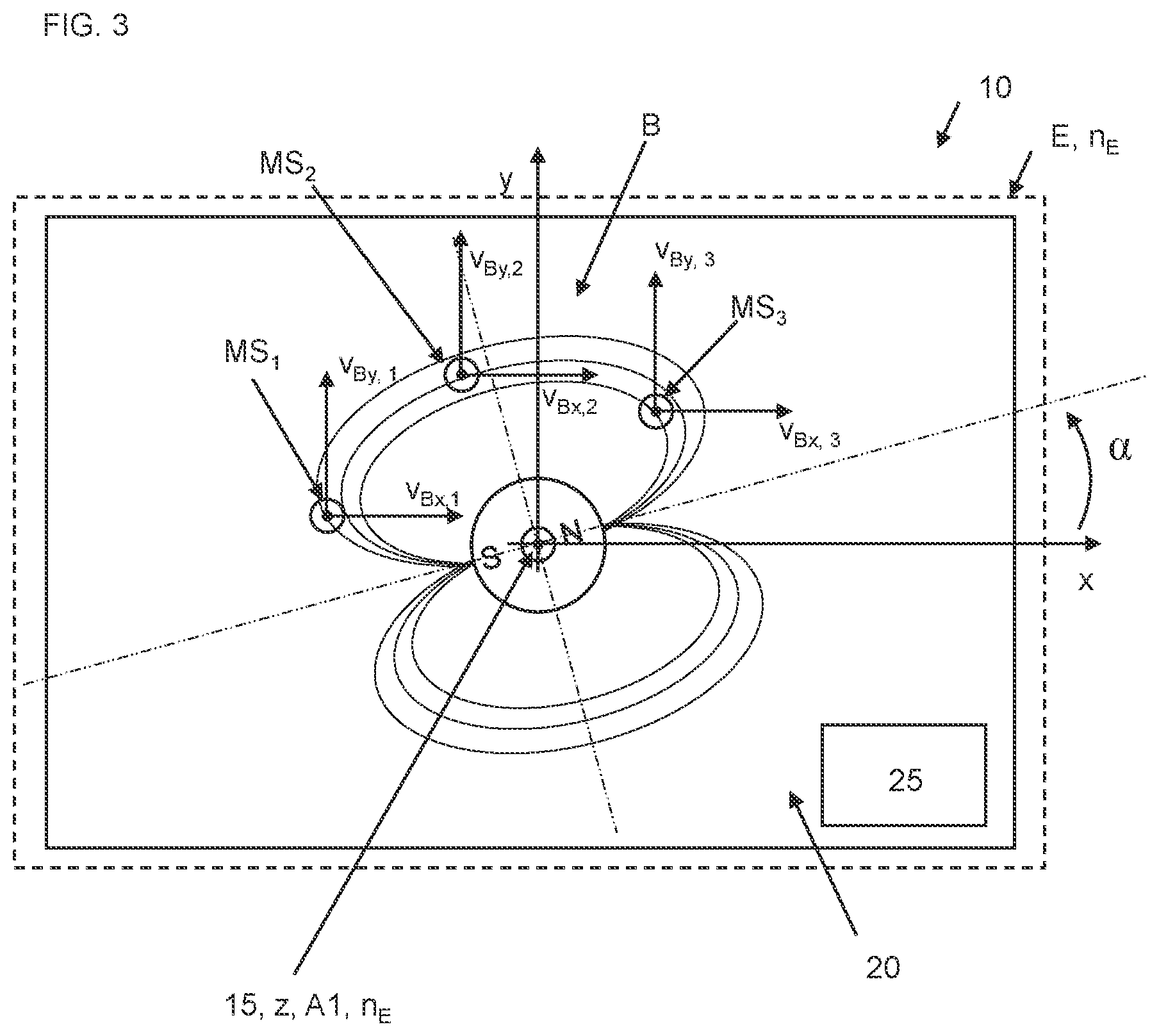 Patent US12480785 Figure 4 – Device and method for determining an encoder magnet rotation angle