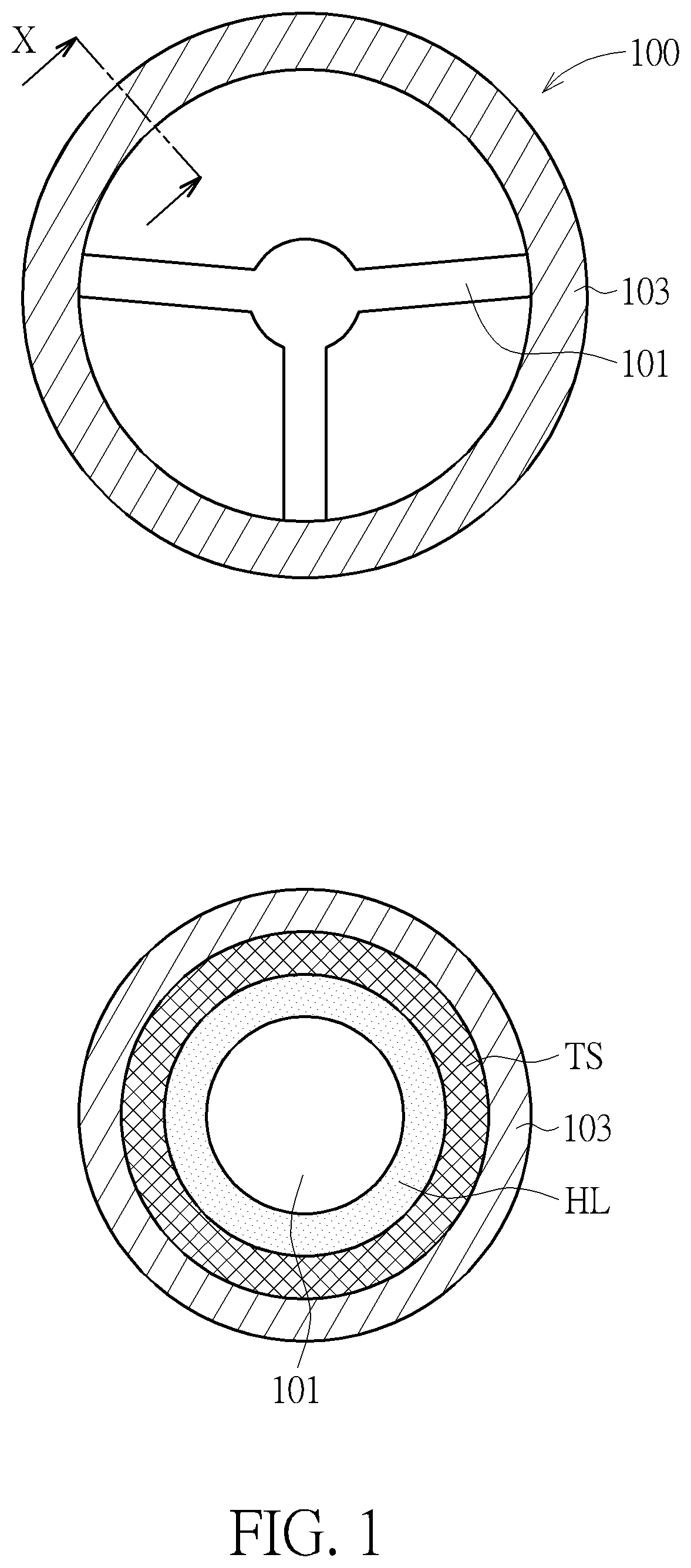 Patent US12480787 Figure 1 – Touch sensing system, multi sensor device and vehicle control device