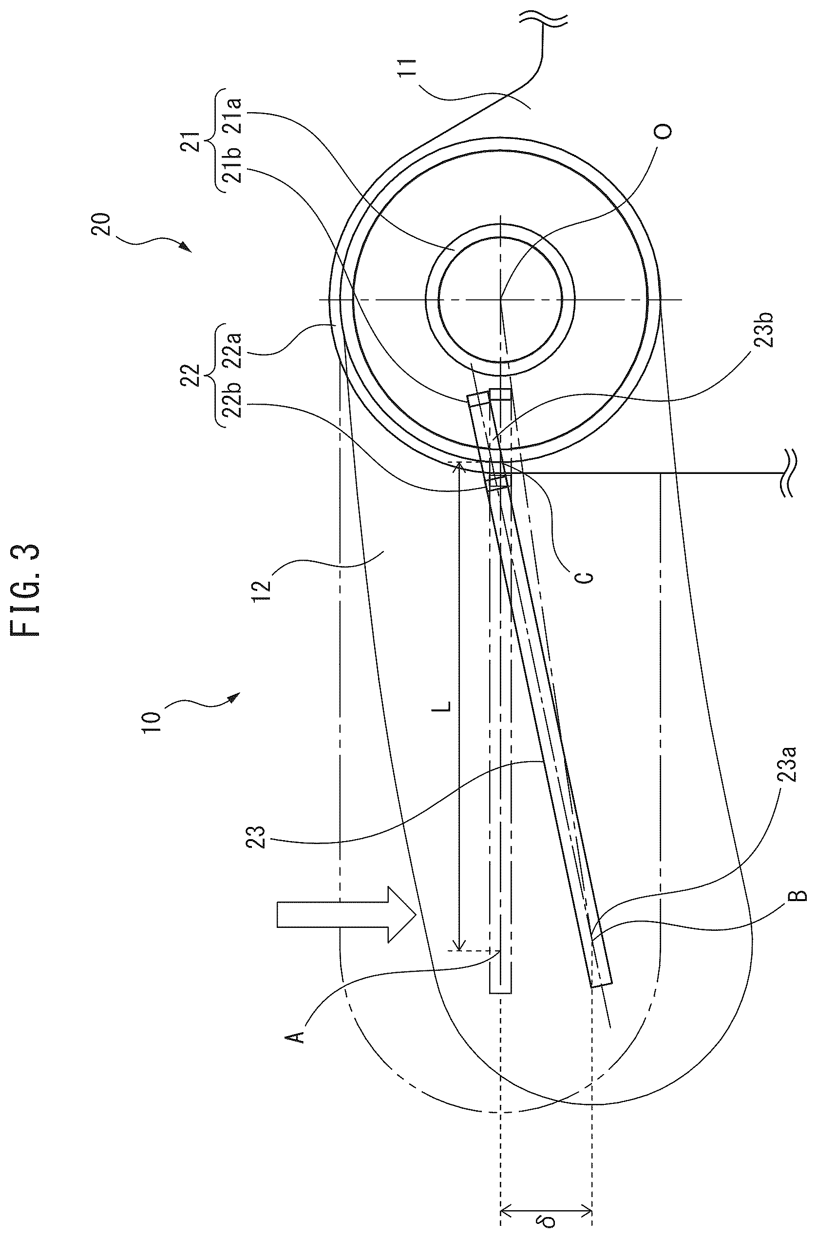 Patent US12480788 Figure 3 – Displacement detecting sensor, control device, and control system