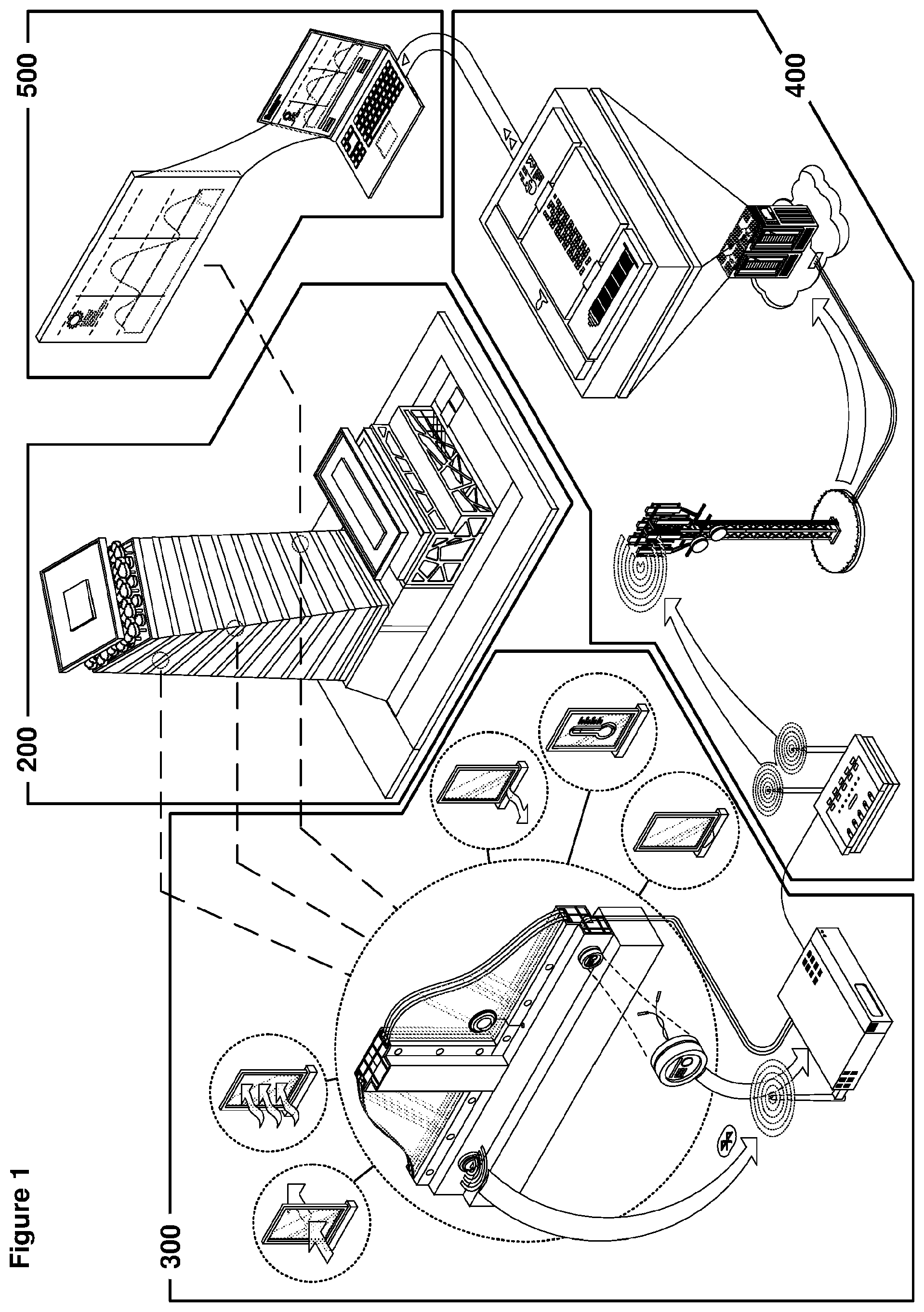 Patent US12480791 Figure 1 – System and method for monitoring buildings including facades