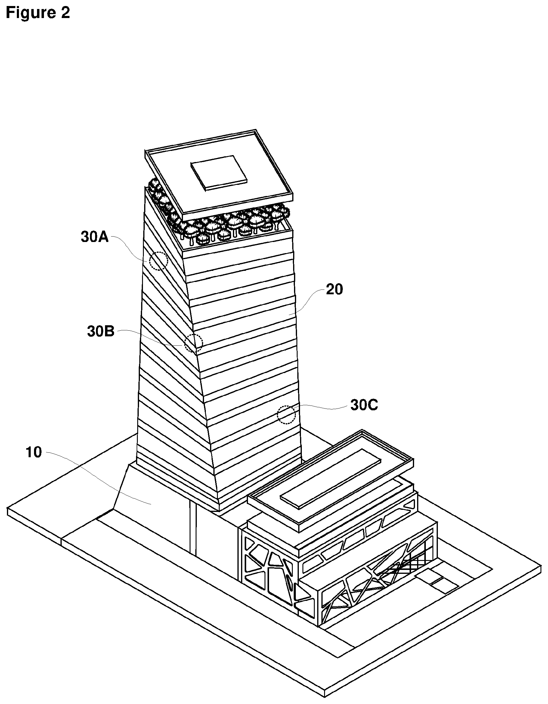 Patent US12480791 Figure 2 – System and method for monitoring buildings including facades