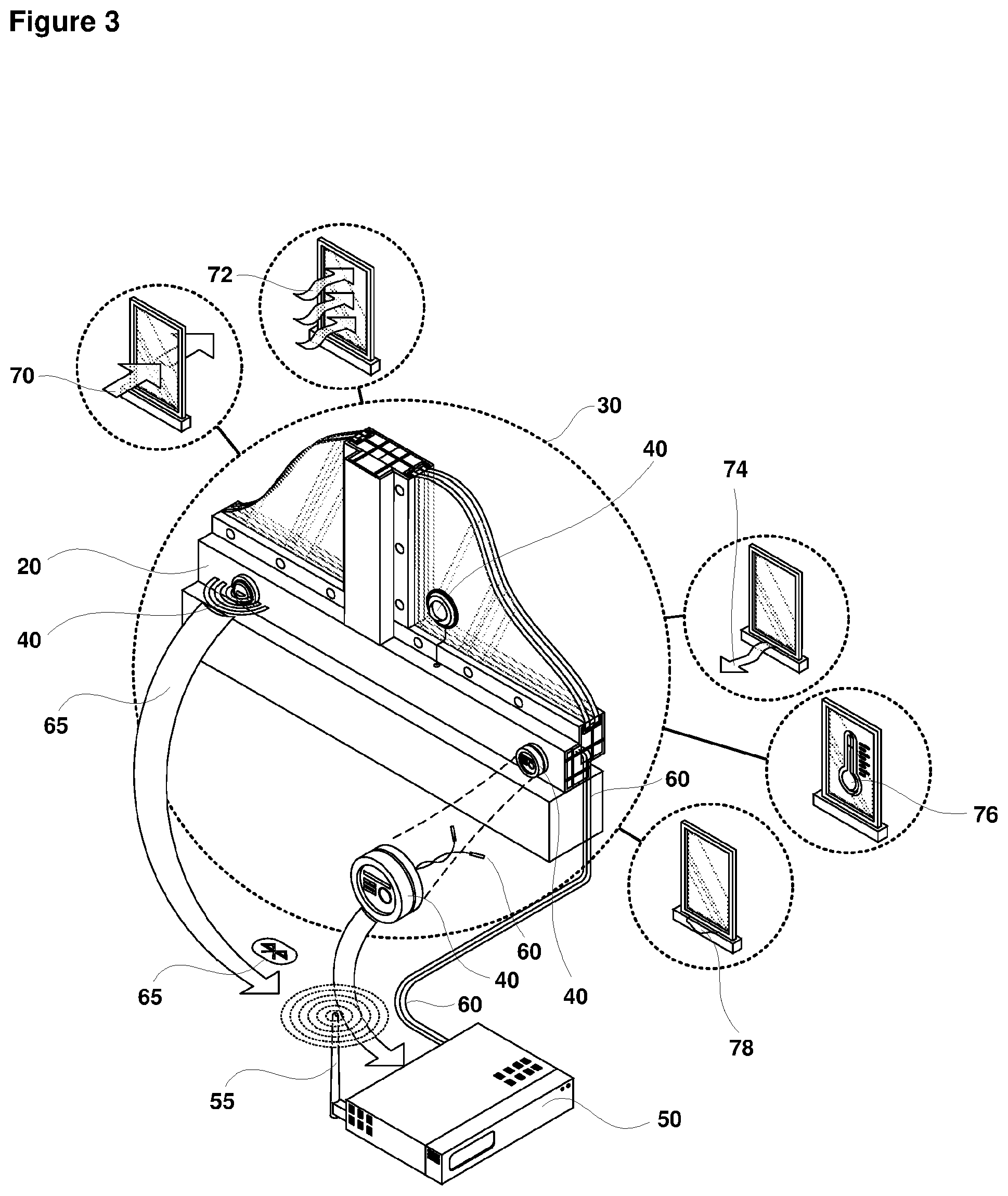 Patent US12480791 Figure 3 – System and method for monitoring buildings including facades