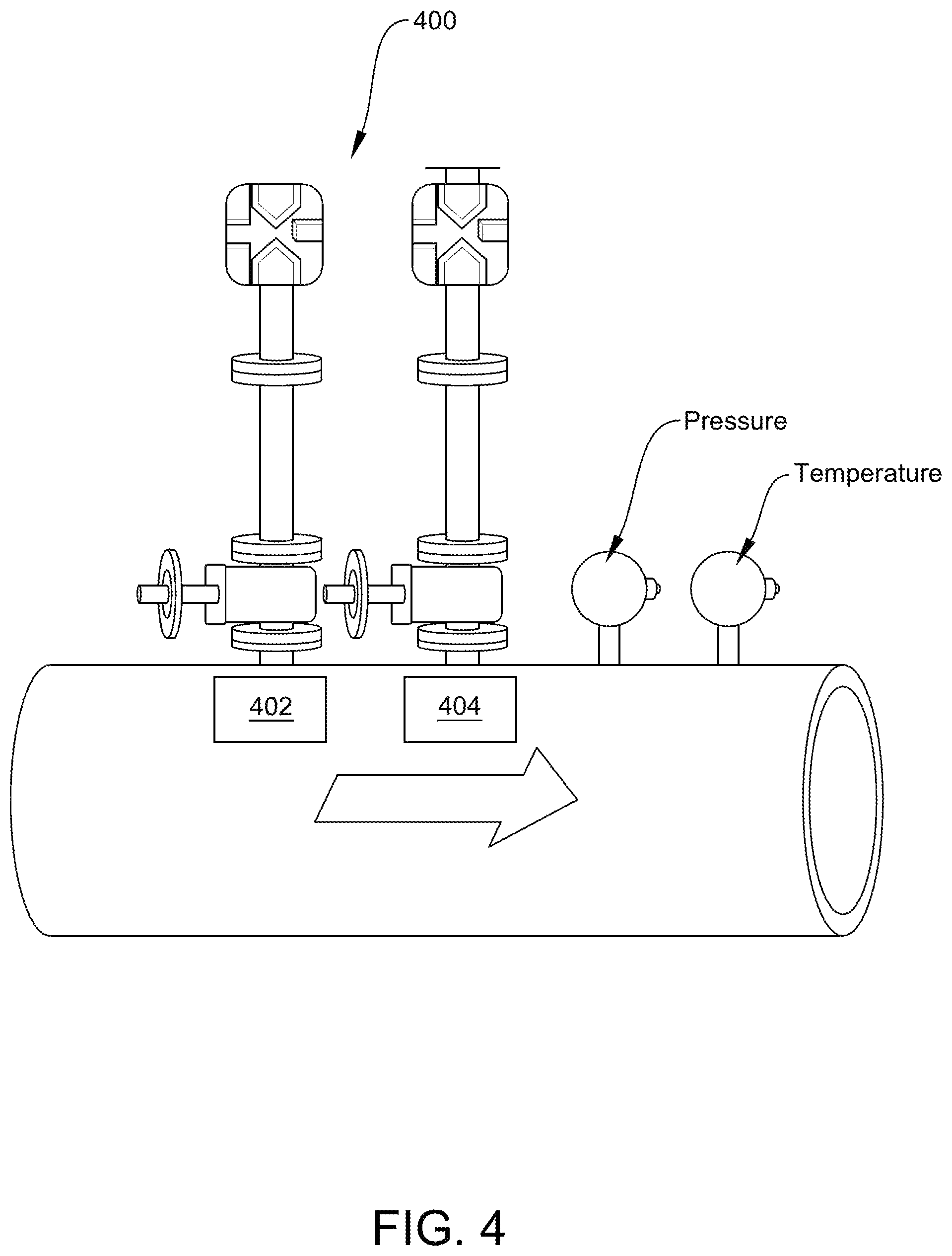 Patent US12480793 Figure 4 – In situ ultrasonic flow meter validation