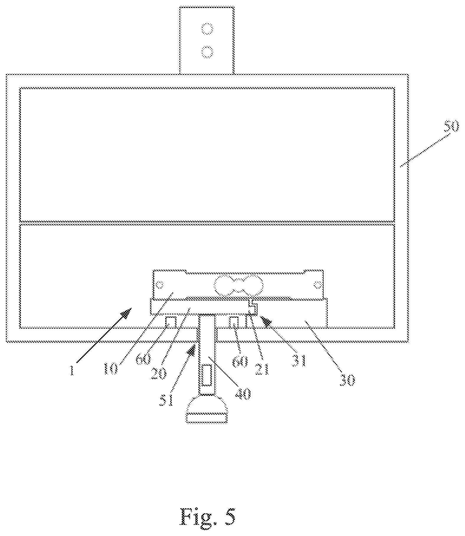Patent US12480804 Figure 5 – Hanging scale sensor apparatus and a hanging scale