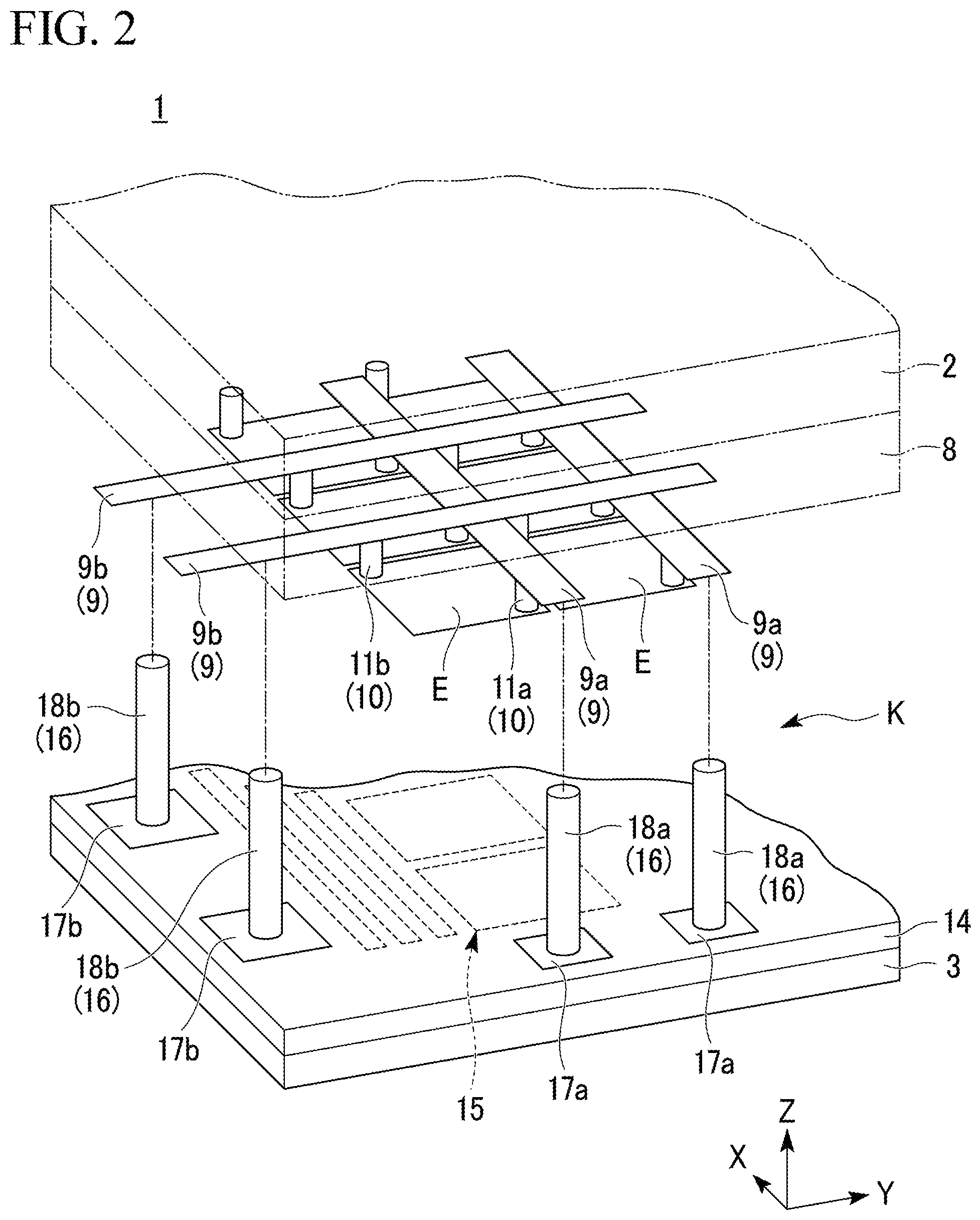 Patent US12480817 Figure 2 – Structure body and electromagnetic wave sensor