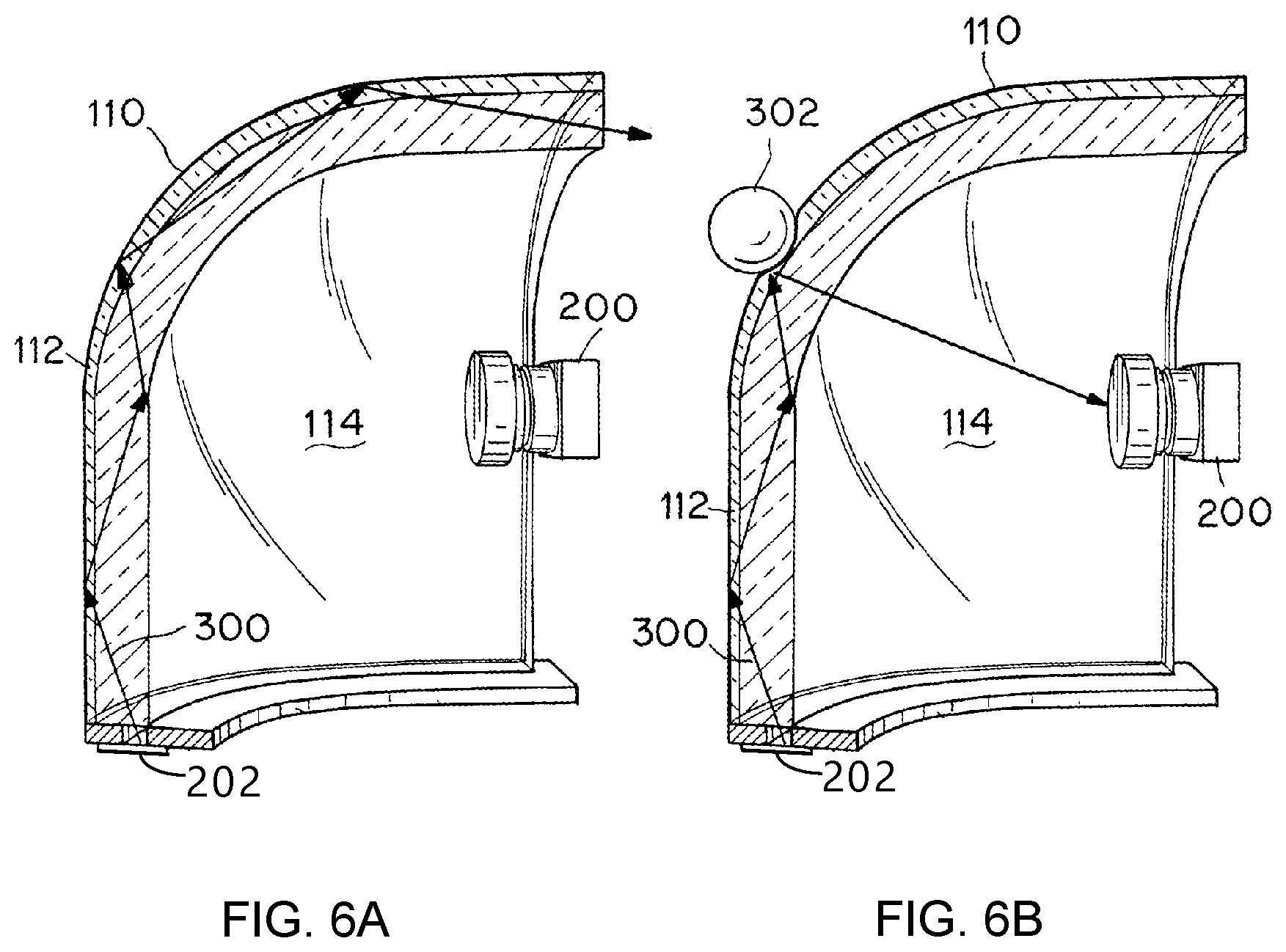 Patent US12480826 Figure 4 – Retrographic sensors with fluorescent illumination