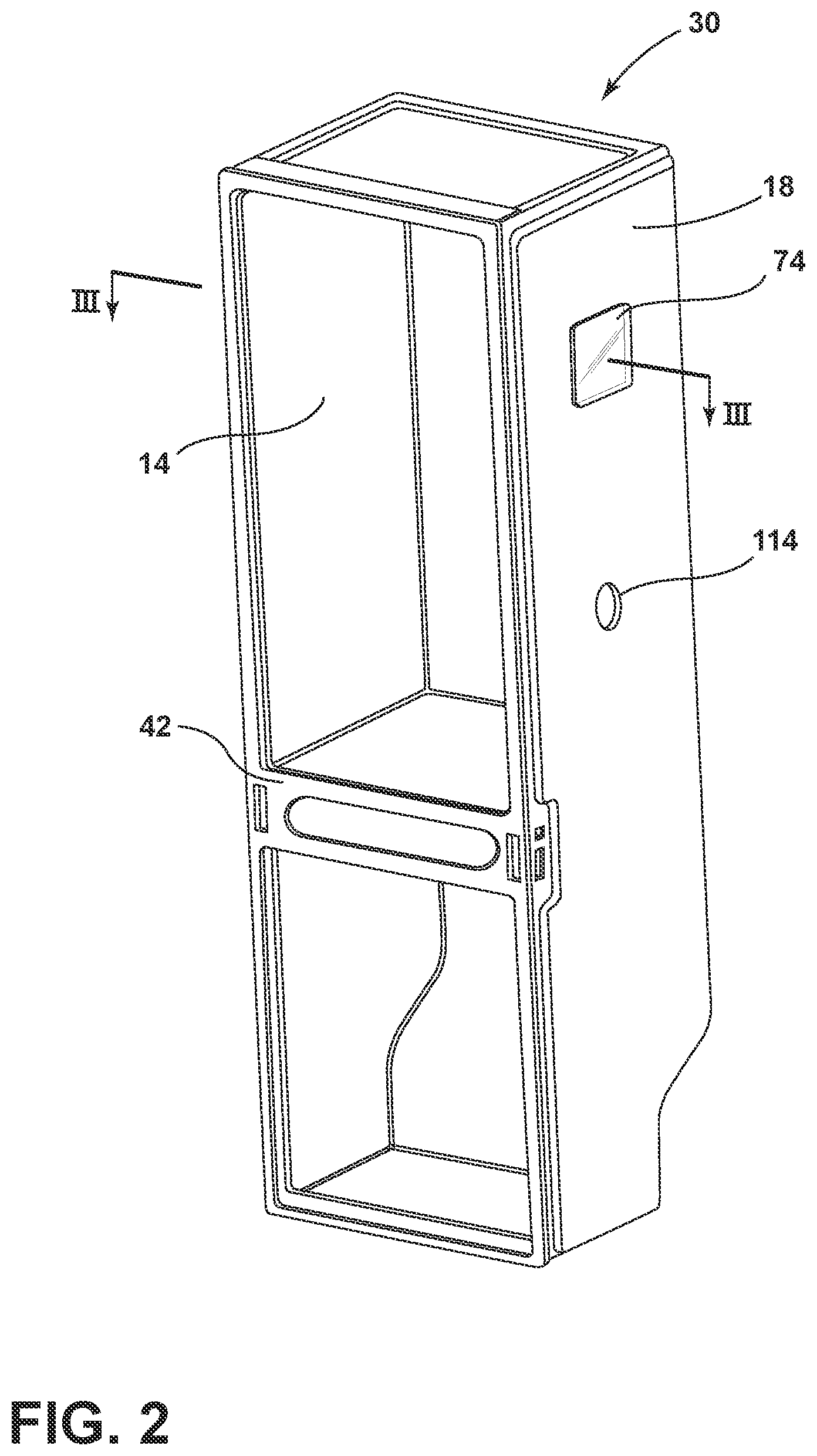 Patent US12480830 Figure 2 – Feature in vacuum insulated structure to allow pressure monitoring