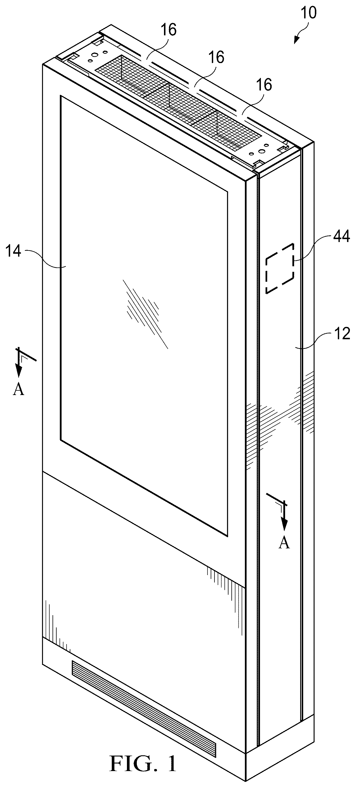 Patent US12480833 — Display assemblies with differential pressure sensors — Figure 1