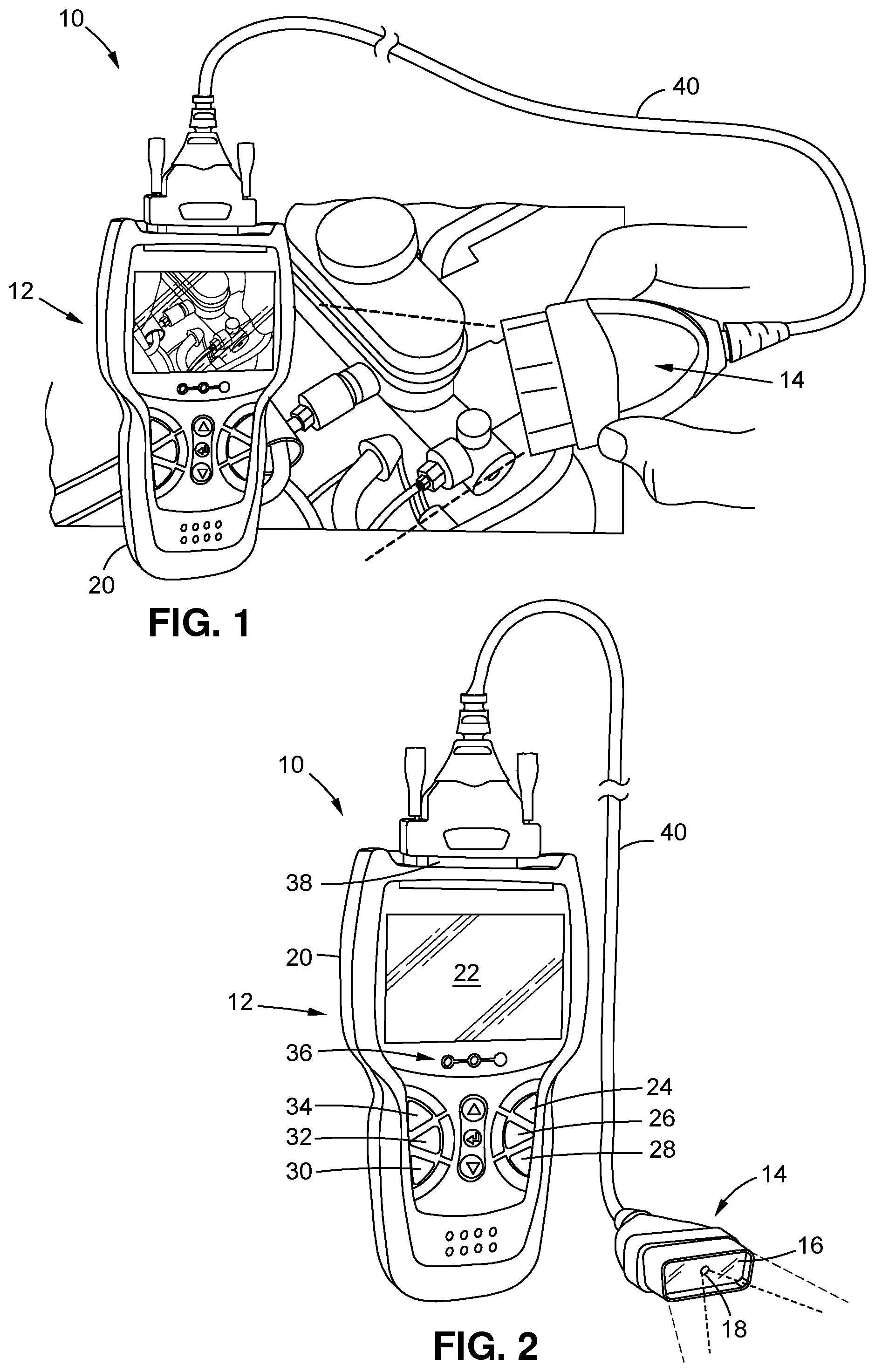 Patent US12480836 Figure 1 – Artificial intelligence vehicle leak detection system and related methodology