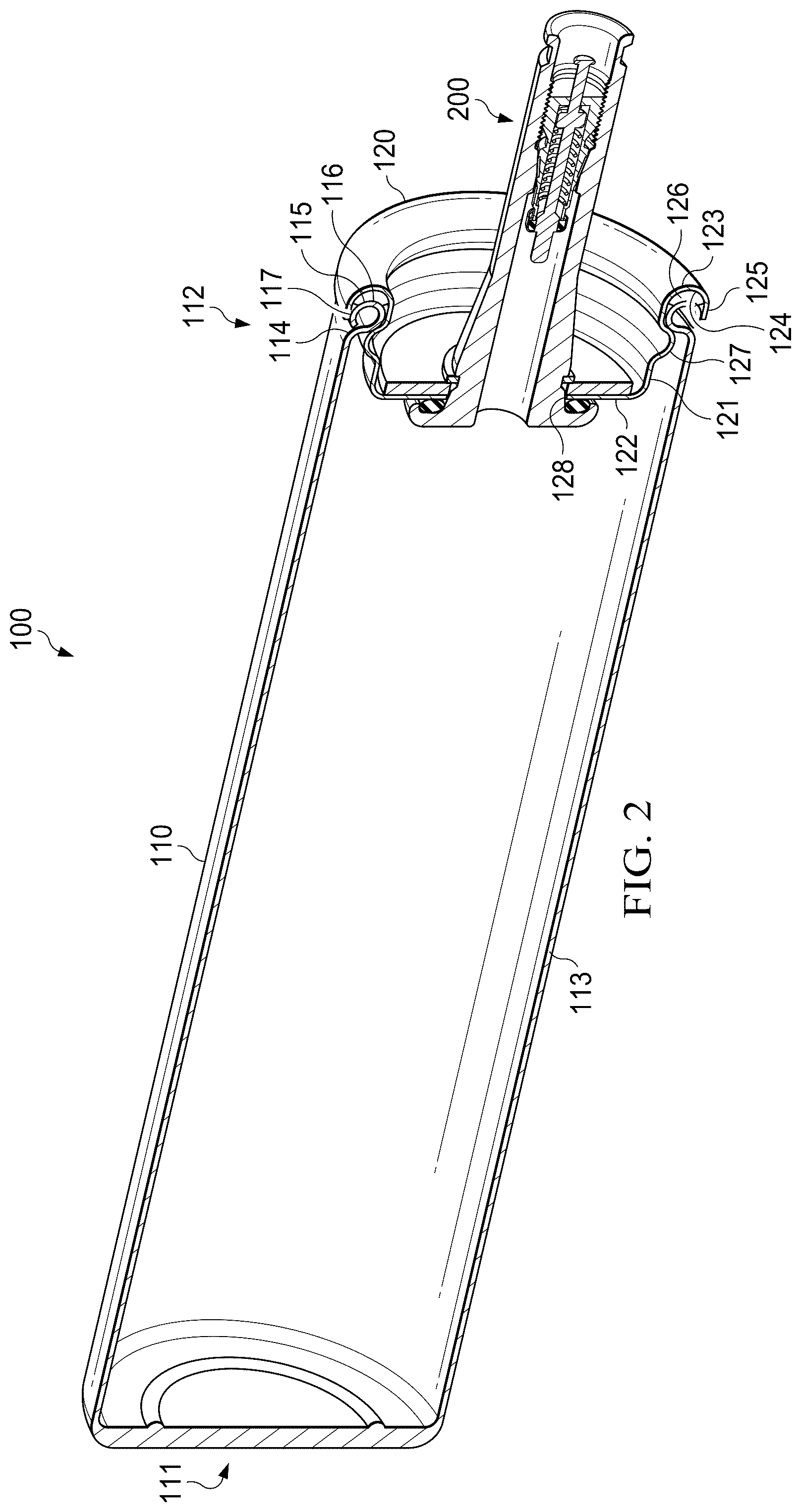 Patent US12480844 Figure 2 – Gas sampling valve apparatus and method